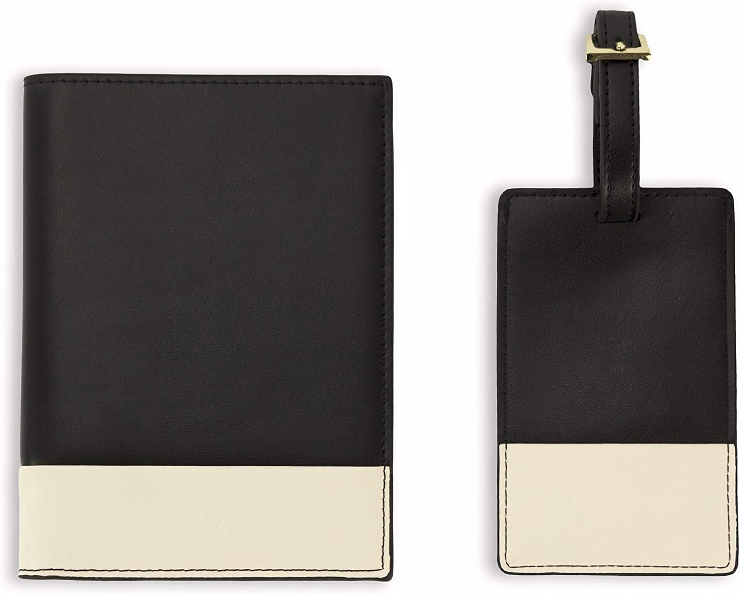 Jet&Bo Leather Travel Pouch Set: Leather Pouch, Passport Holder, Luggage Tag, Cord Organizers