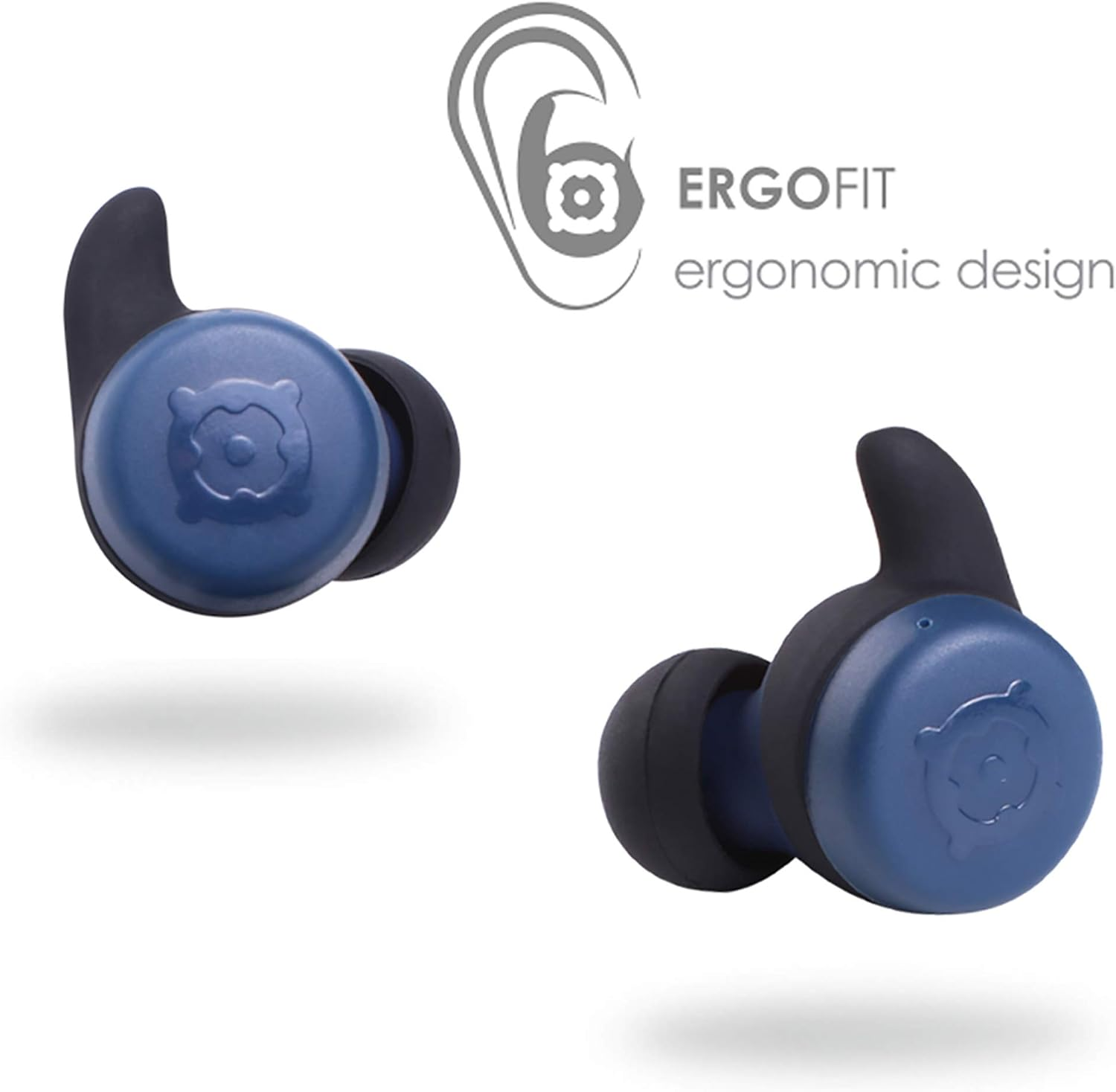 BOOMPODS BOOMBUDS X True Wireless - Bluetooth Earbuds IPX 6 Water Resistant/Sweatproof Ergofit, Portable Magnetic Charging Case, Best Sports Earphones Blue One Size image number 2