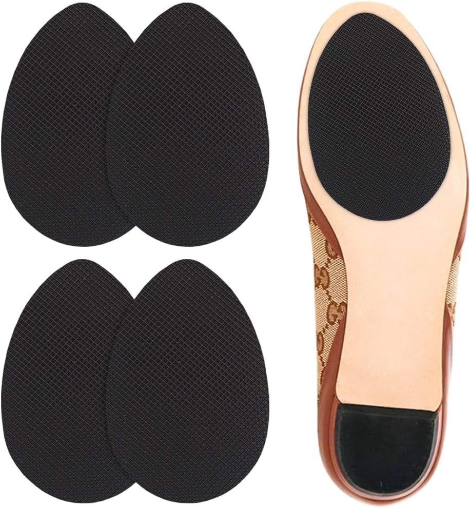 Non-Slip Shoes Pads Adhesive Shoe Sole Protectors, High Heels Anti-Slip Shoe Grips (Black, One Size) image number 3