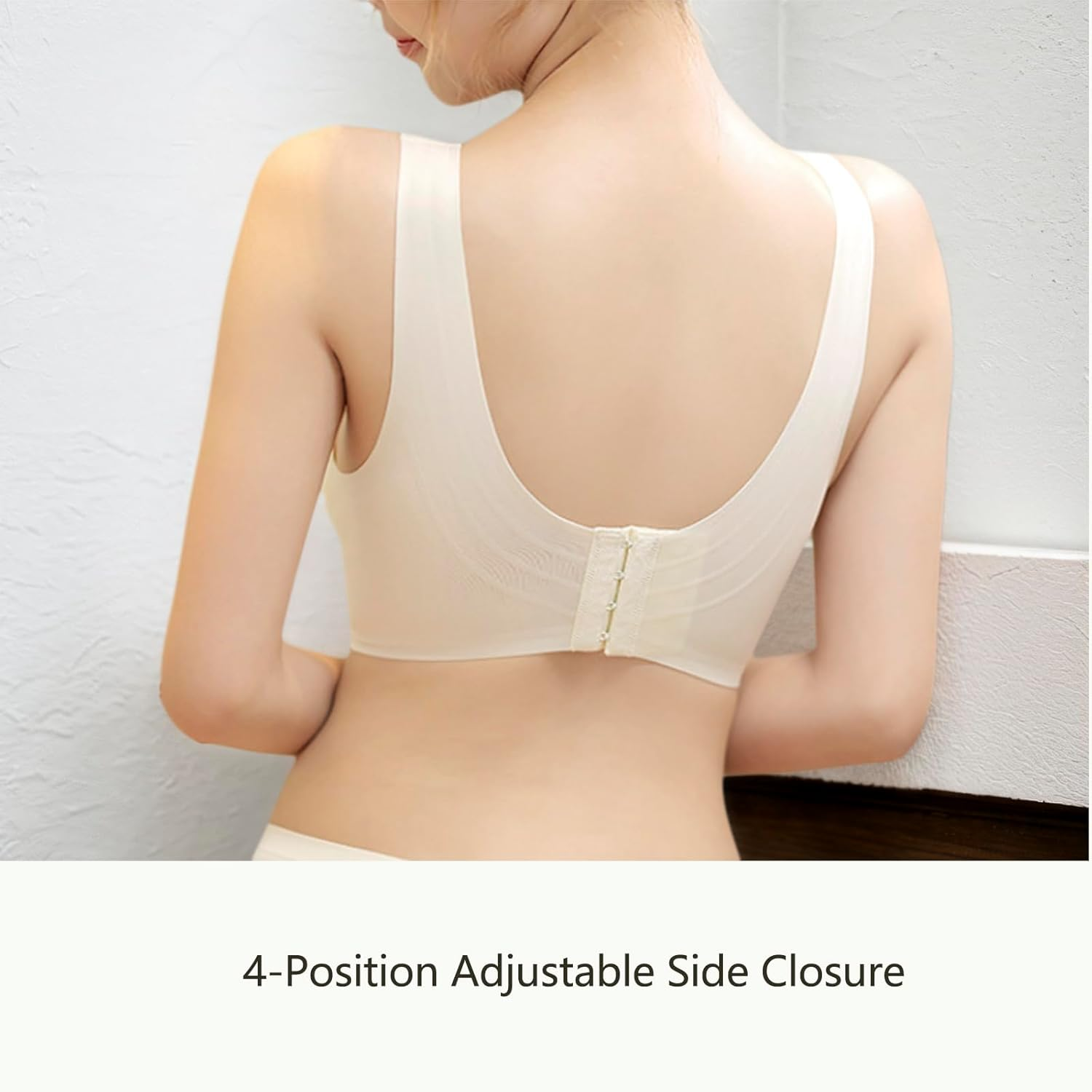 Women'S Breathable Support Nursing Bra - Seamless Anti-Dropping Design for Pregnancy, Postpartum and Breastfeeding Beige