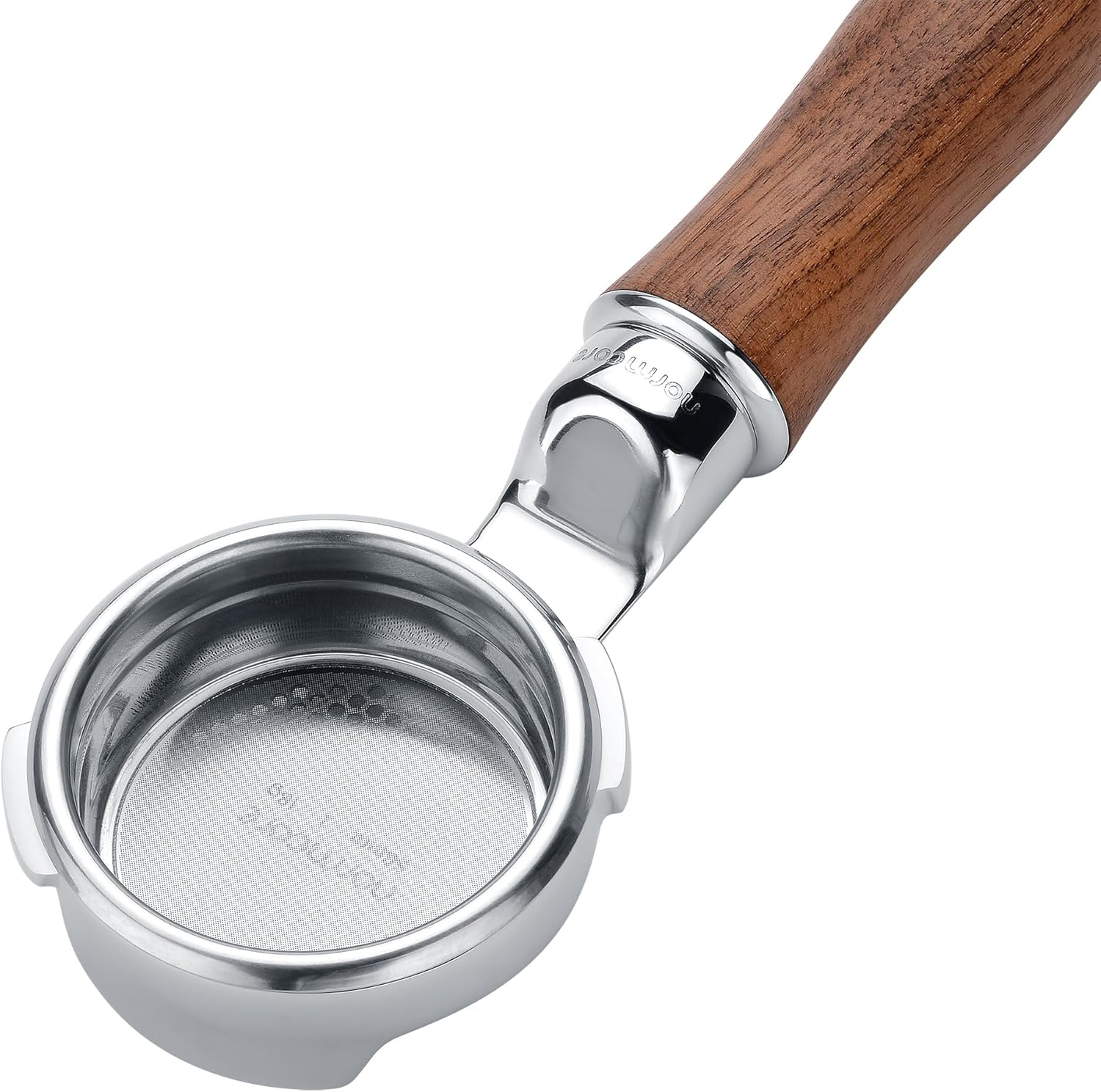 Normcore 58Mm Slim Naked Portafilter with 18G Precision High Extraction Basket, Genuine American Walnut Handle Fits Gaggia Classic Machines image number 4