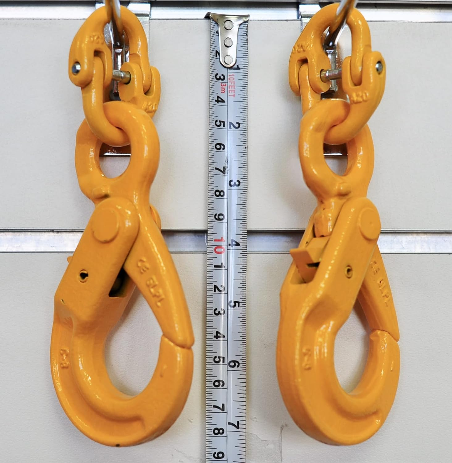 2X (Hammerlock + Self Lock Safety Hook) 6Mm for Trailer Safety Chain Caravan Camper Coupling Link Extension