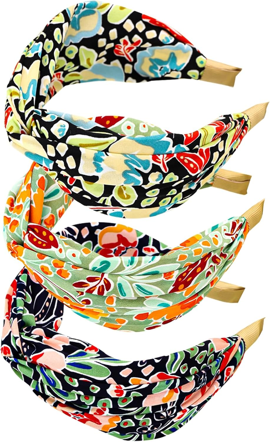 Wide Headband for Women Fabric Hair Band Alice Band Elastic Ladies Headbands Hair Accessories for Women and Girl (Widleaopard2)