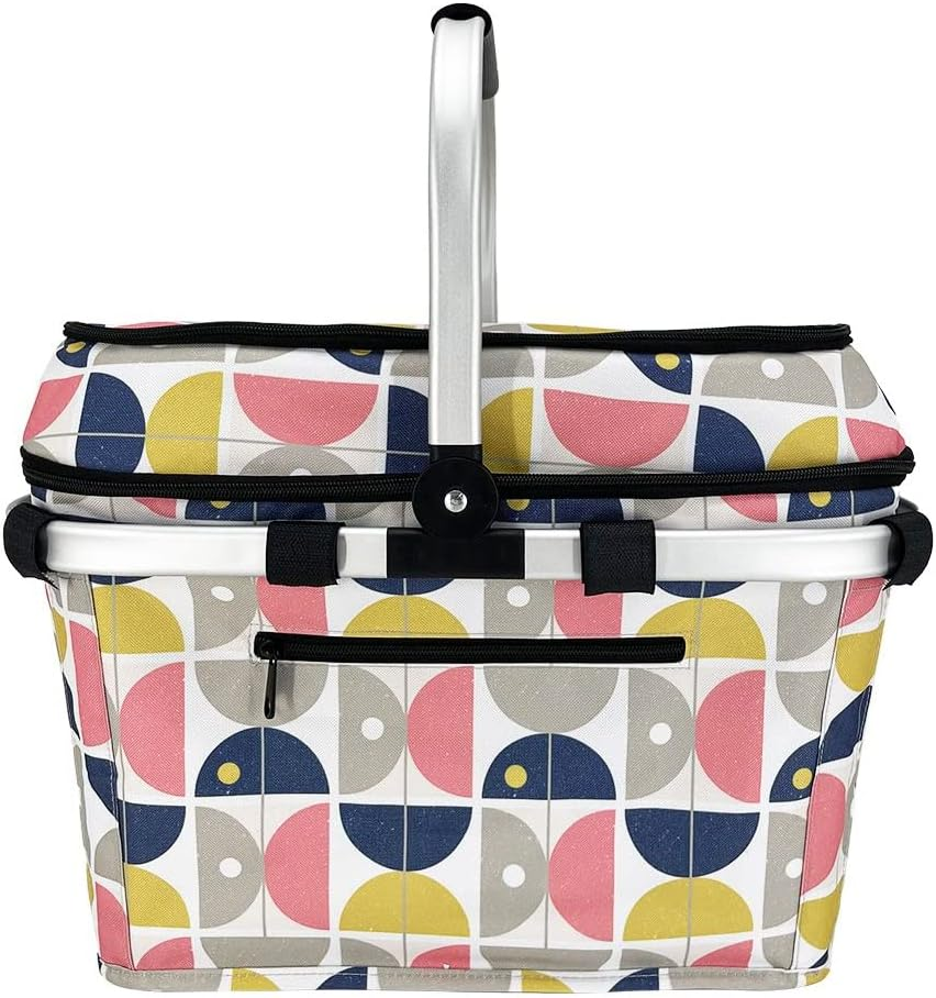 Sachi 4 Person Insulated Picnic Basket - Nordic Geo image number 1