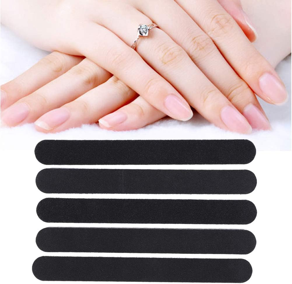 5Pcs Sanding Nail File, Double Sided round Head Nail Files and Buffers Manicure Tools Fingernail Files Nail File and Buffer Set Nail Buffer Block for Nail Salon image number 3