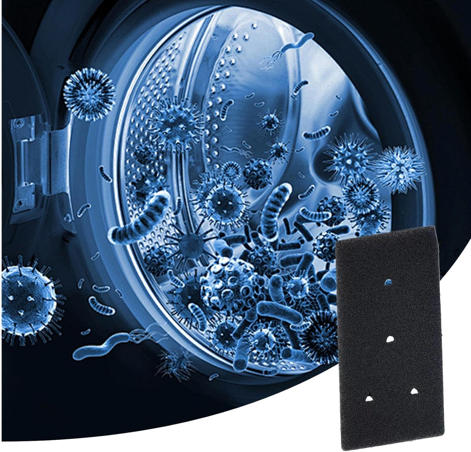 Dryer Filter Replacement - Foam Sponge Dryer Filters,Washer Filter Pad, 4 Holes Filters, Spare Parts, Replacement Tumble Dryer Filters for Condensing Dryer image number 4