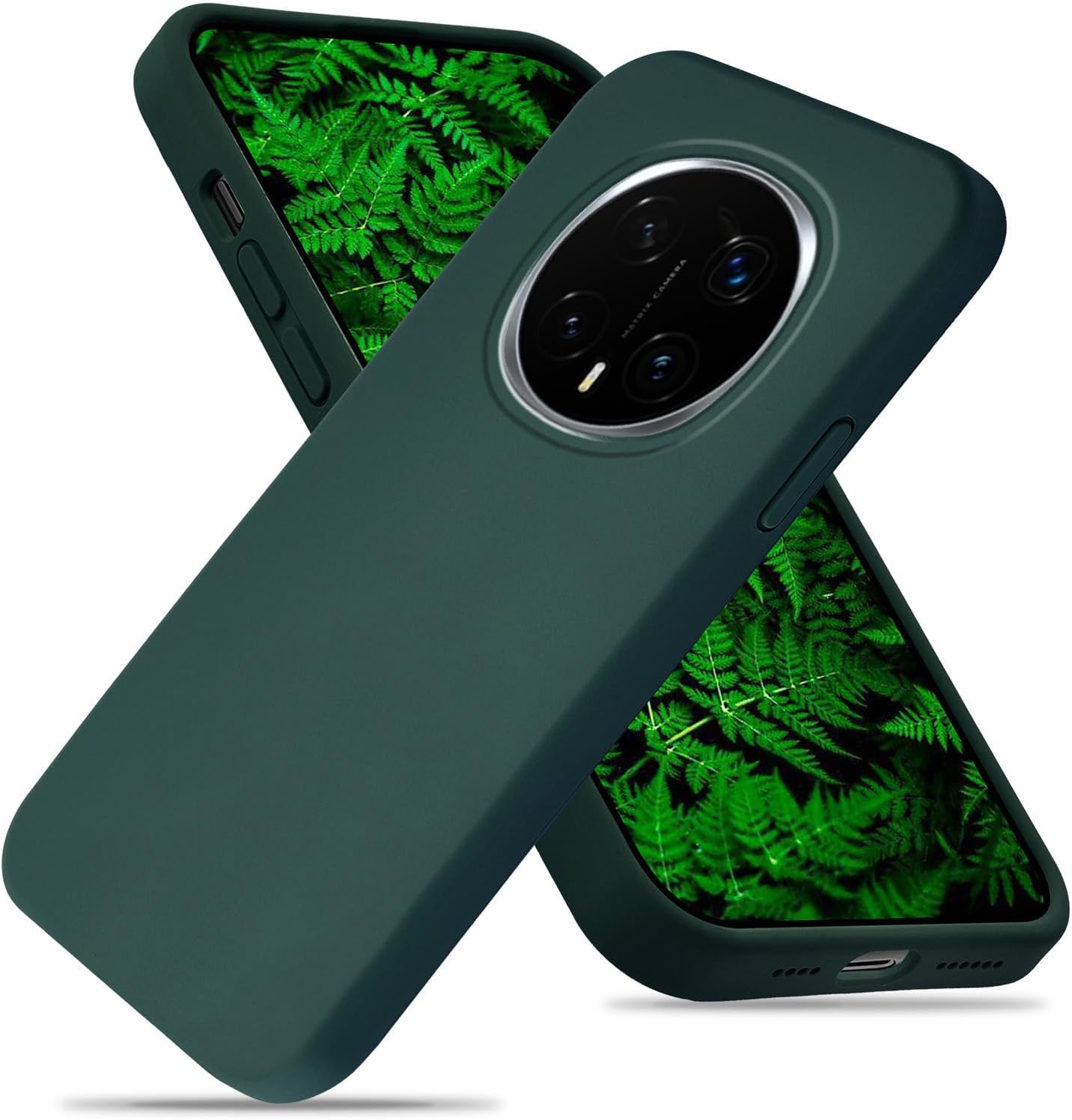 MOJIA Silicone Case for Honor Magic8 Pro/Magic 8 Pro, Ultra Slim Soft Liquid Silicone Shockproof [Anti-Oil and Anti-Fingerprint] Phone Case Cover with Anti-Scratch Microfiber Lining. Black