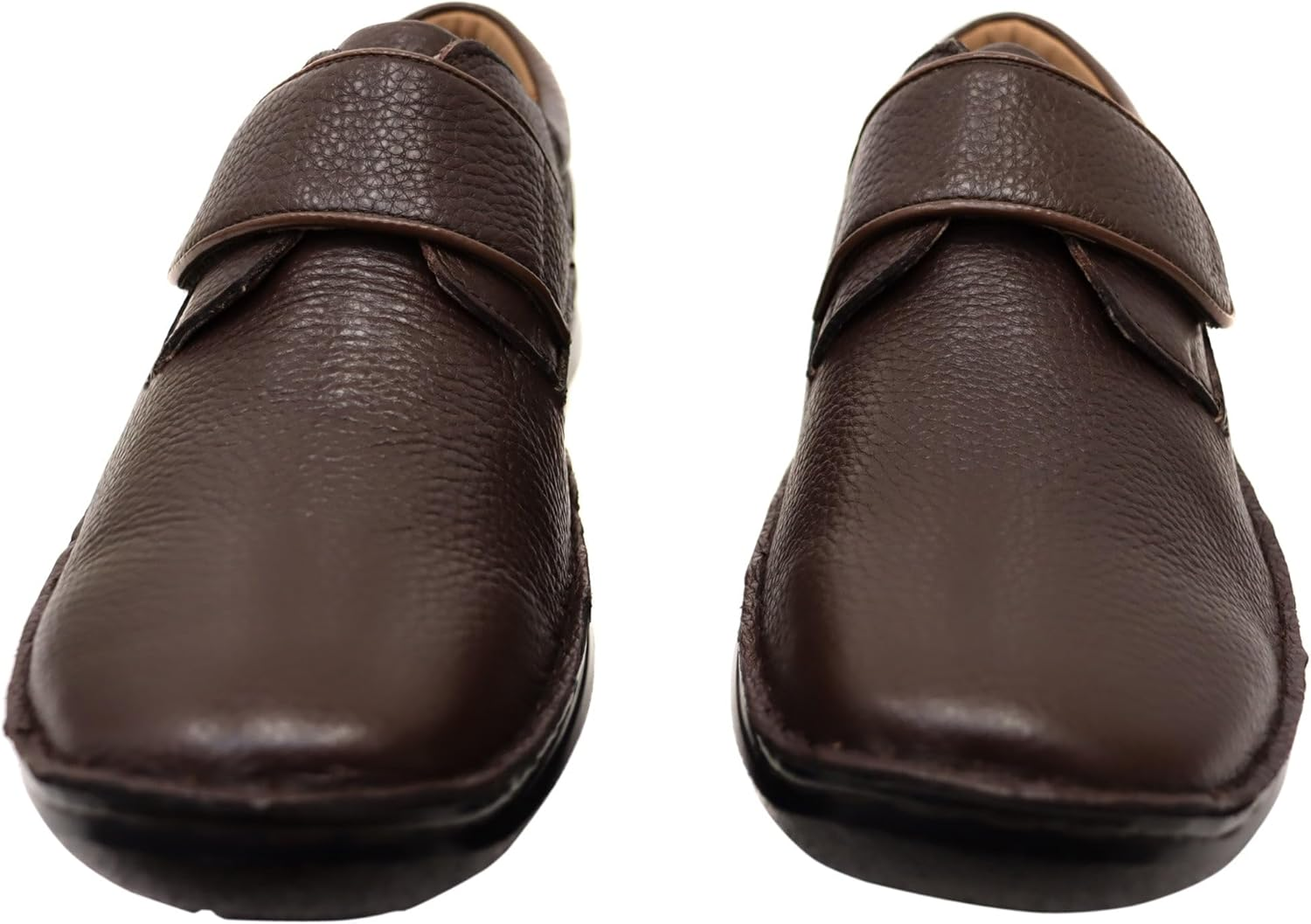 Hush Puppies Mens Bloke Brown Leather Extra Wide Slip on Work Dress Shoes 8.5 EEE (Extra Extra Wide) image number 6