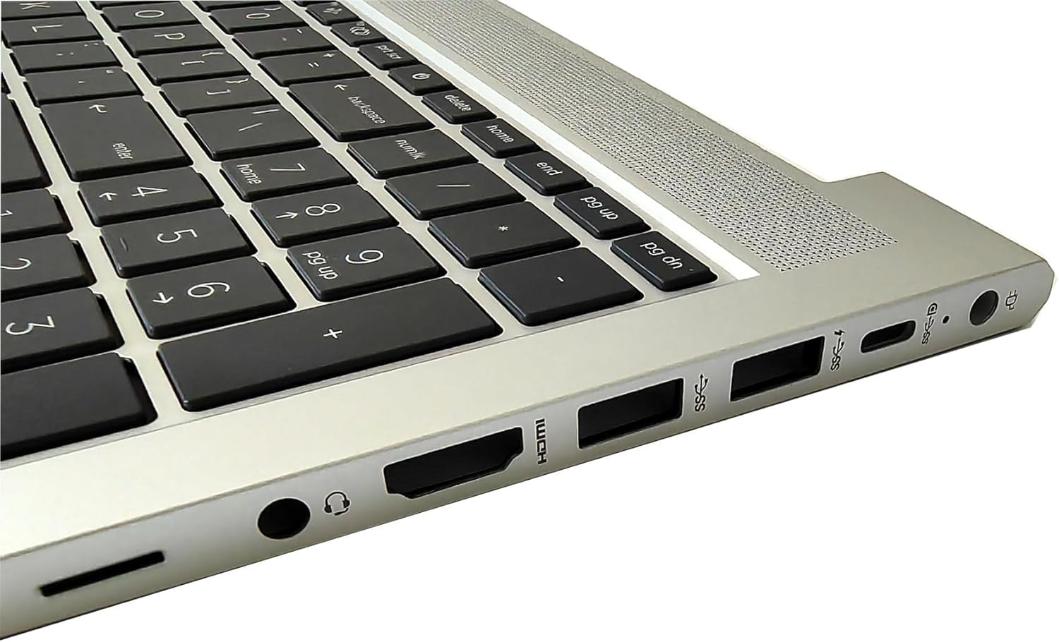 Palmrest Upper Case Keyboard Assembly Part with US Layout Replacement for HP Probook 450 455 G9 Laptop N01934-001 Silver image number 4