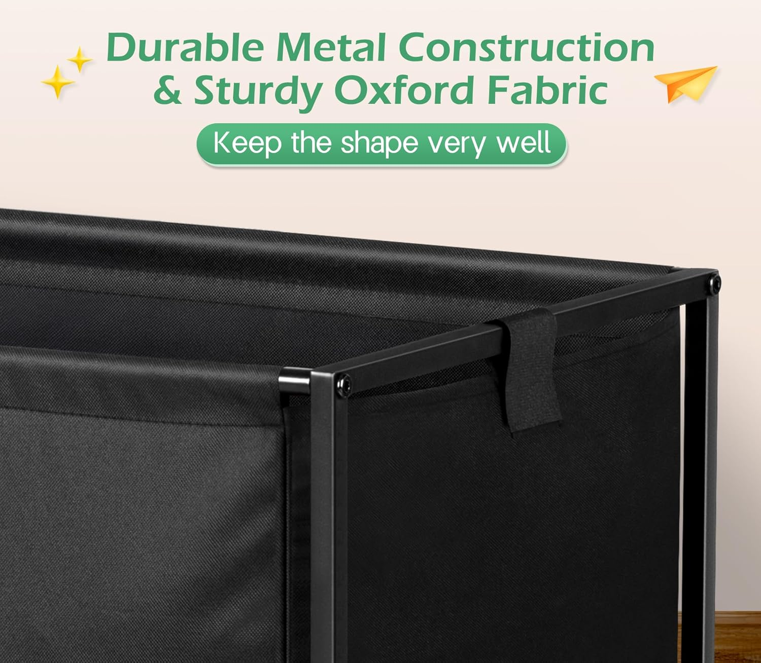 MISSLO Large Toy Box with Wheels Big Toy Chest for Kids Organizer Toy Storage Bin, 124L, Black image number 1