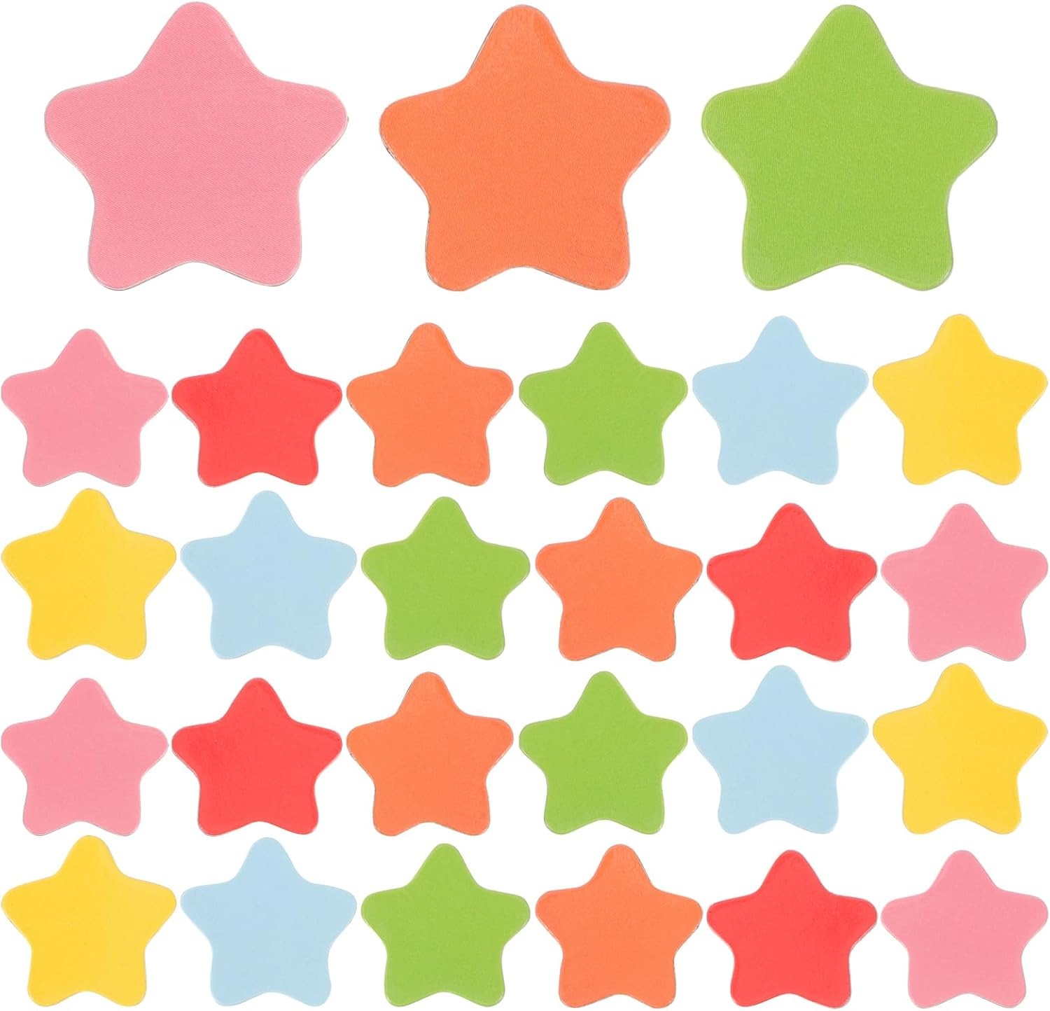 Kisangel Letter Stickers 120Pcs 2Cm Star Refrigerator Magnets Small Reward Magnets Classroom Board Magnets for Office Kitchen Refrigerator Whiteboard Magnet Set