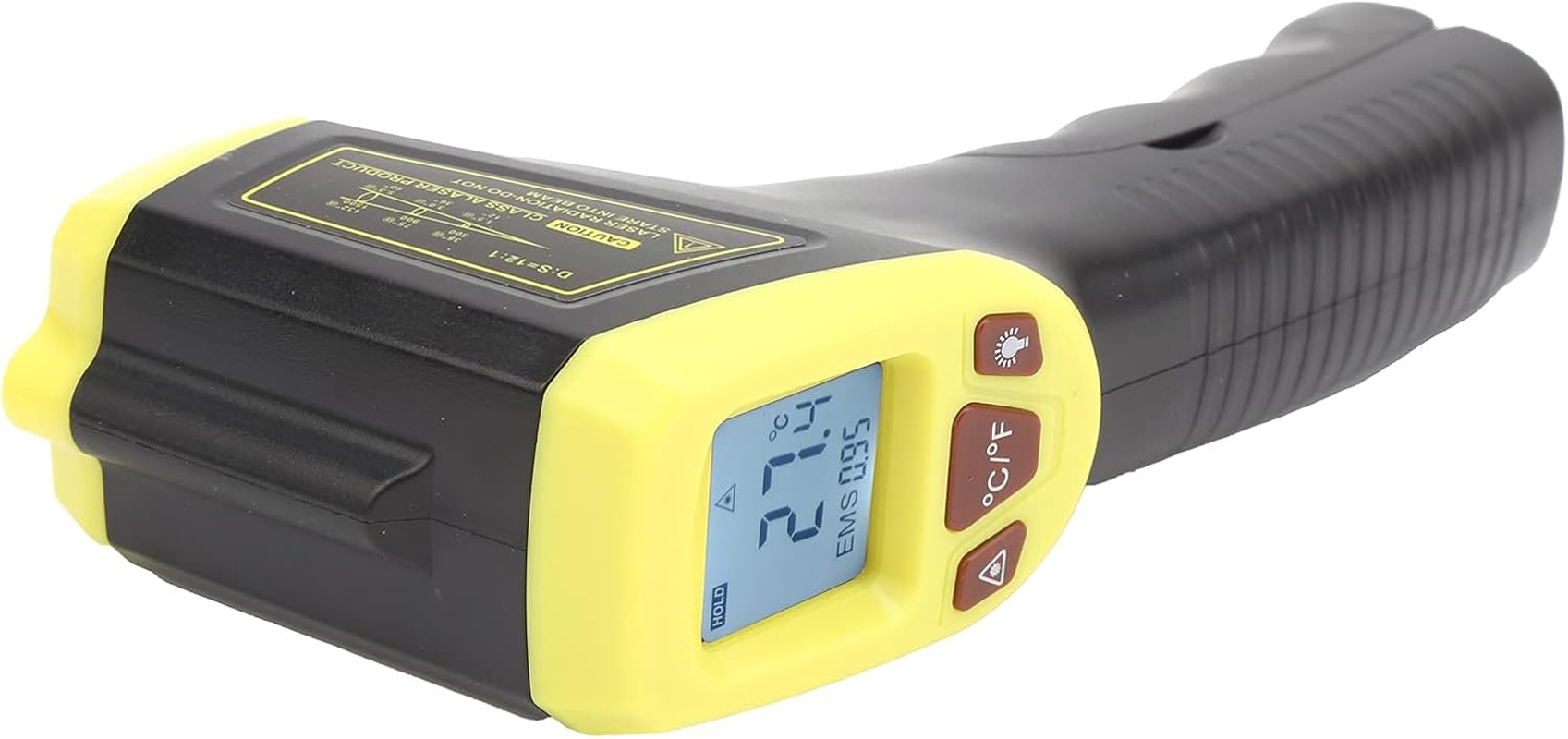 GM320S Industrial Thermometer LCD Display, Data Retention, Temperature Measuring Infrared for Hot Surfaces (Yellow) image number 3