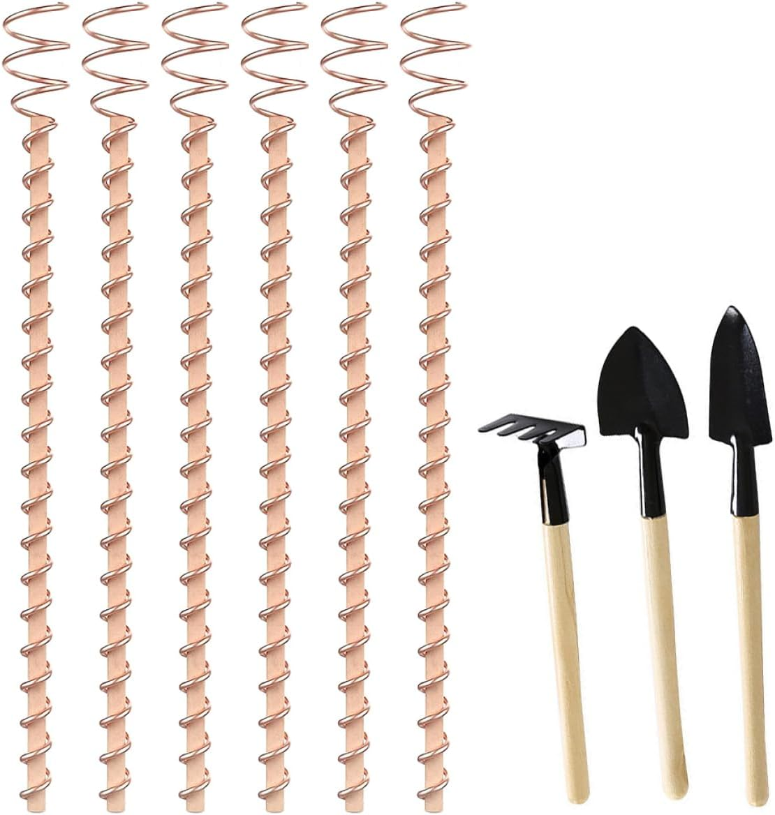 Kisangel Electroculture Plant Stakes for Gardening Stakes and Supports Plant Support Kit