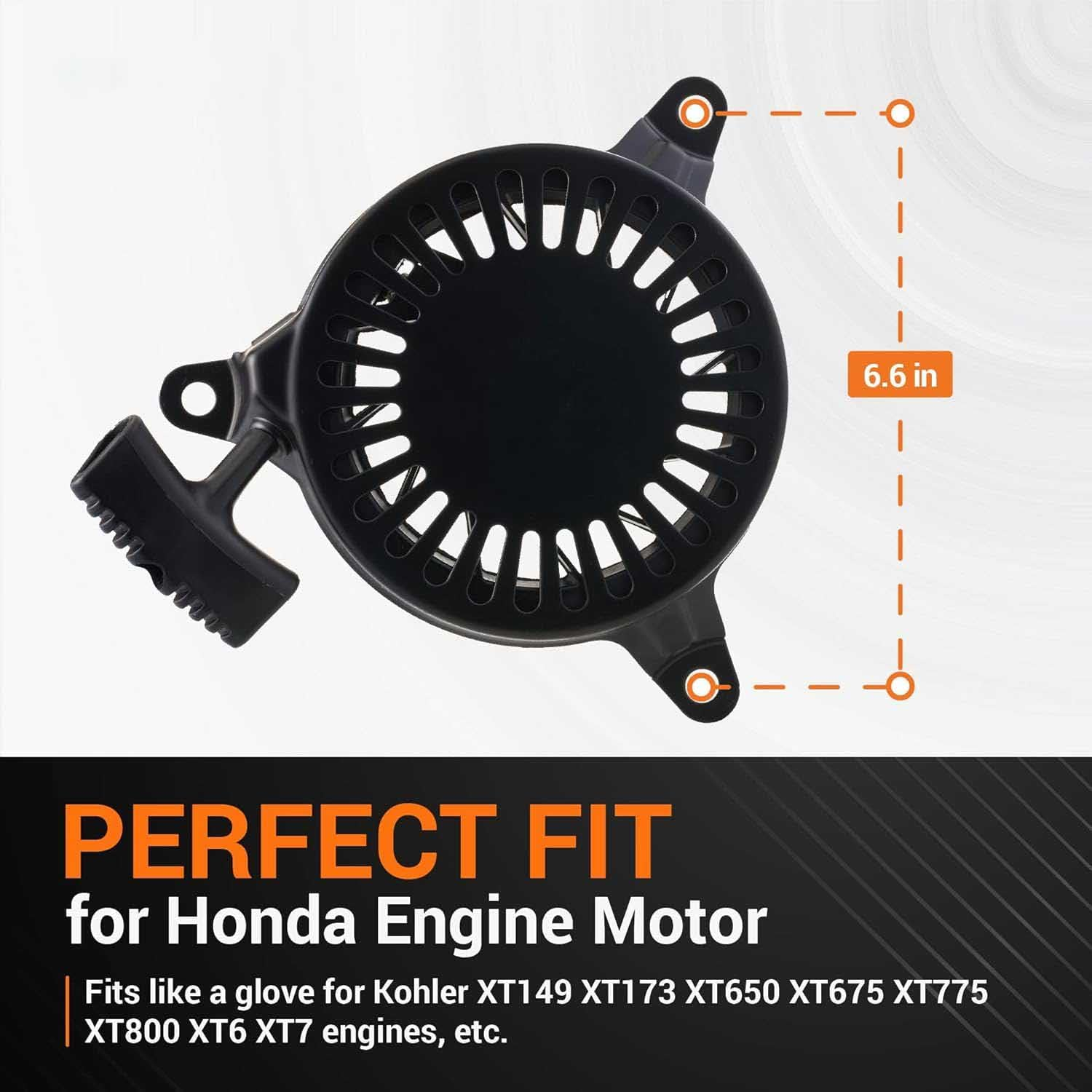 14 165 07-S Recoil Starter Pull Start Fit for Kohler XT149 XT173 XT650 XT675 XT775 XT800 XT-6 XT-7 Lawn Mower - Replace 14 165 01, 14 165 01-S, 14 165 07 image number 5