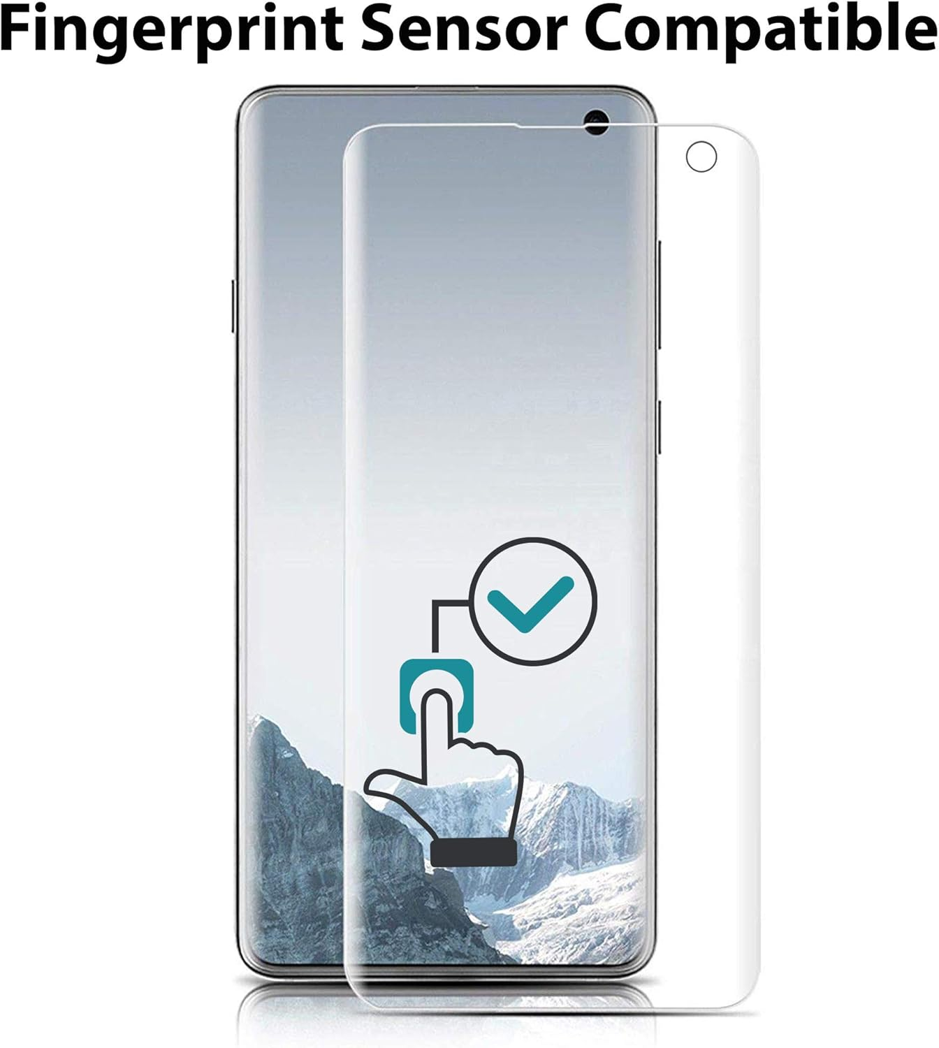 MEZON [3 Pack] Premium Hydrogel Screen Protector for Samsung Galaxy S10 &ndash; Full Coverage Ultra Clear Edge-To-Edge Film &ndash; Case Friendly, Shock Absorption (Galaxy S10, Hydrogel) image number 1