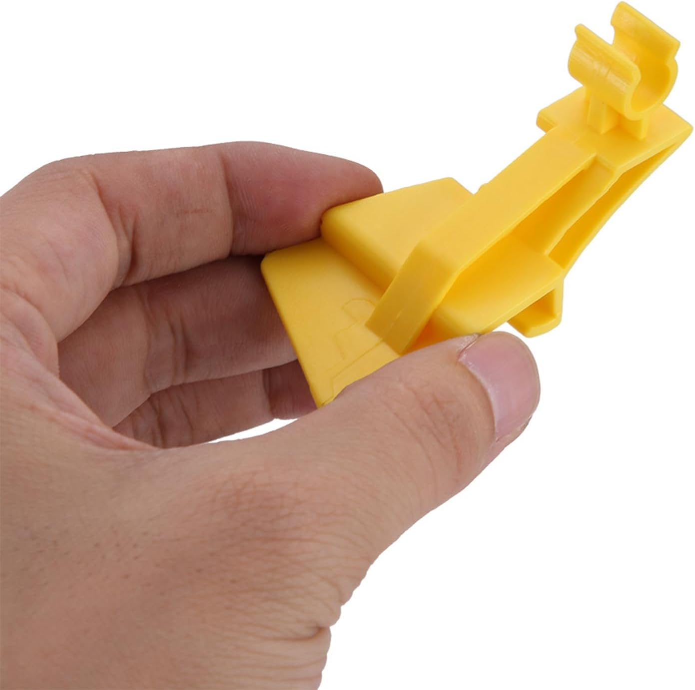 Hood Bonnet Clamp/Holder, Yellow Plastic Bonnet Clamp/Holder Prop Retainer Connect Replacement for MK7 2008 Onwards image number 5