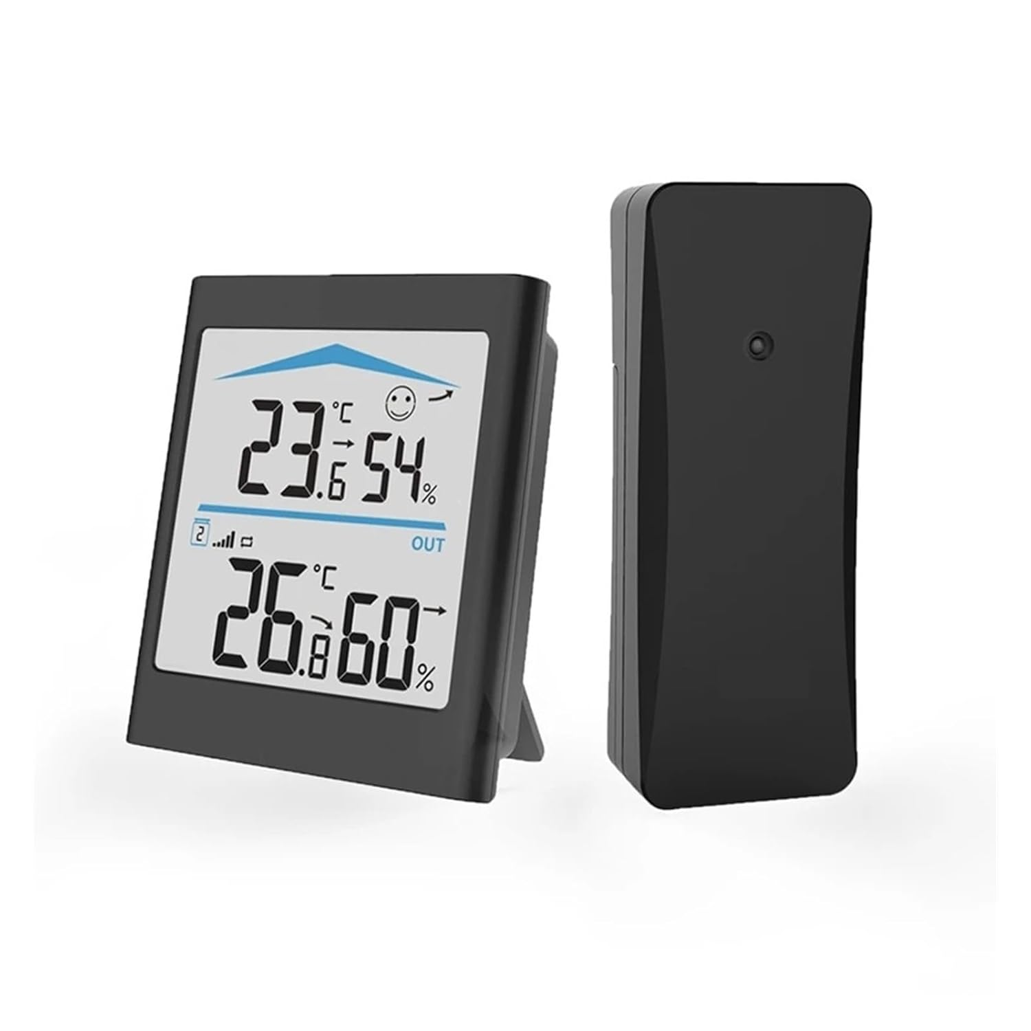 Digital LCD Weather Station Indoor Outdoor Trend Hygrometer Thermometer Wireless Remote Sensor Motion Activated Backlight image number 2