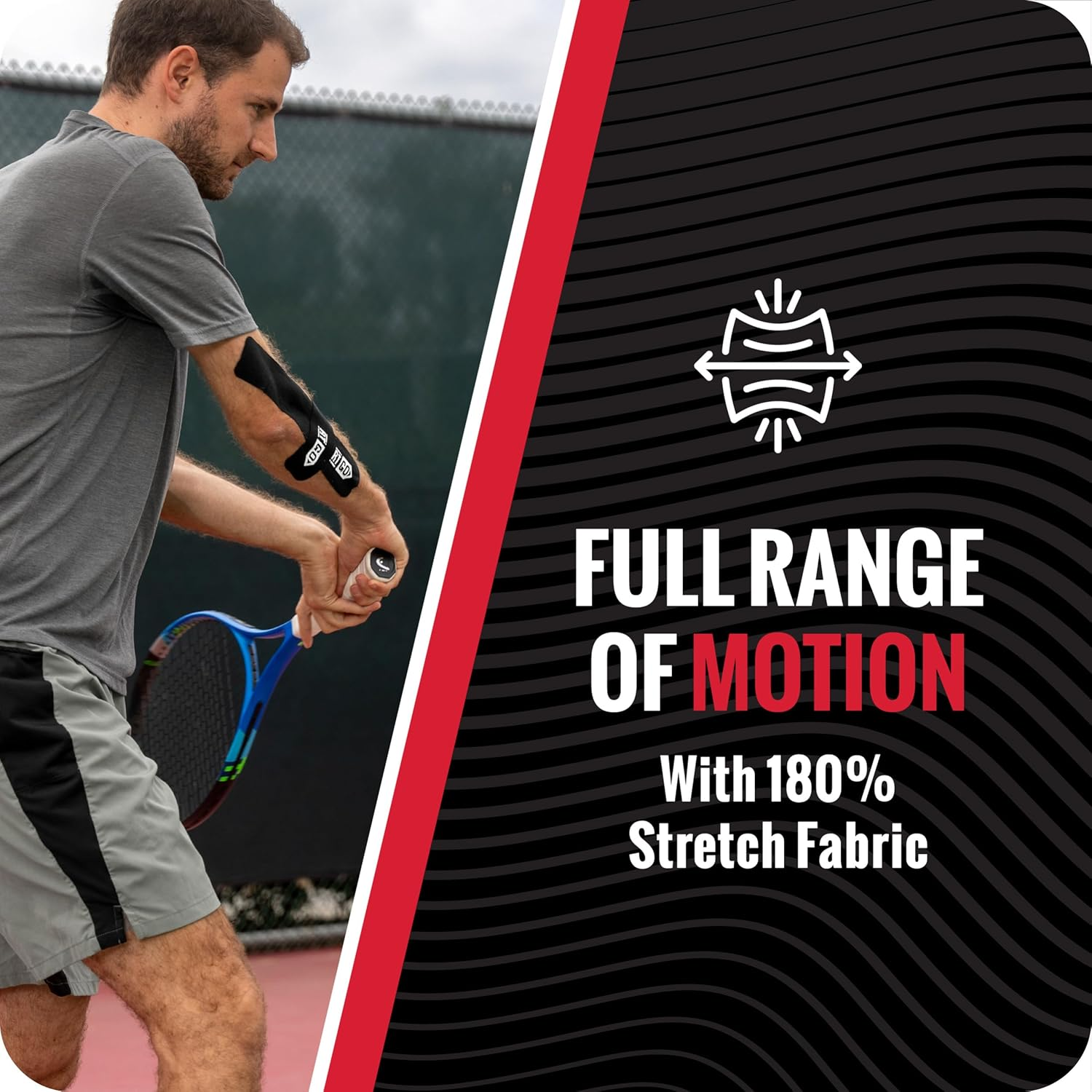 Rocktape Go Standard Adhesive Pre-Cut Kinesiology Tape, Black image number 4