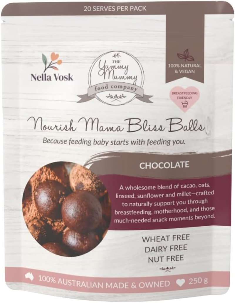 Yummy Mummy Food Company Lactation Bliss Balls | Breastfeeding Snack with Oats, Linseed & Millet | Milk Boosting Energy Balls for Mums | Healthy, No-Bake Postpartum Snack image number 4