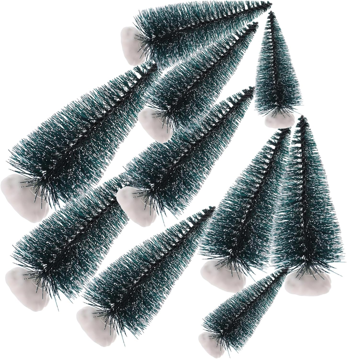 10Pcs Mini Artificial Christmas Tree Desktop Decorations for Xmas Party Home Table Decor Miniature Xmas Trees image number 5