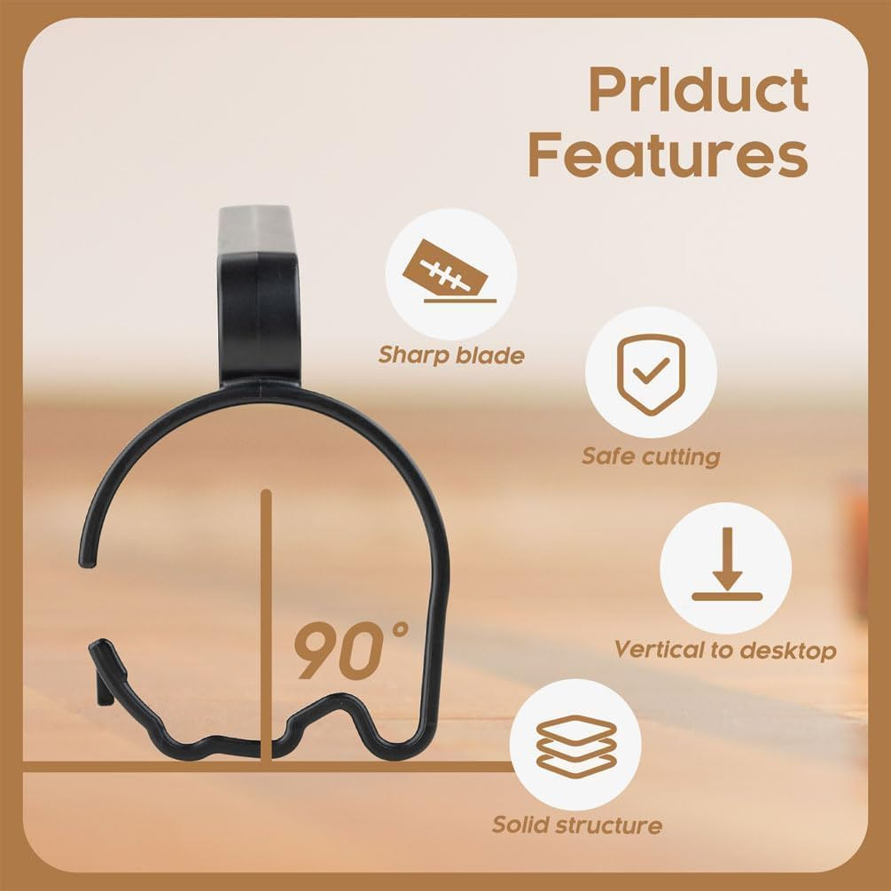 Wrapping Paper Roll Cutter with Handle Wrap Cutter Tool Tube for Crafting Wrapping Paper Christmas Birthday Holidaywrapping Paper, Black Wrap Cutter Gift Wrapping image number 2