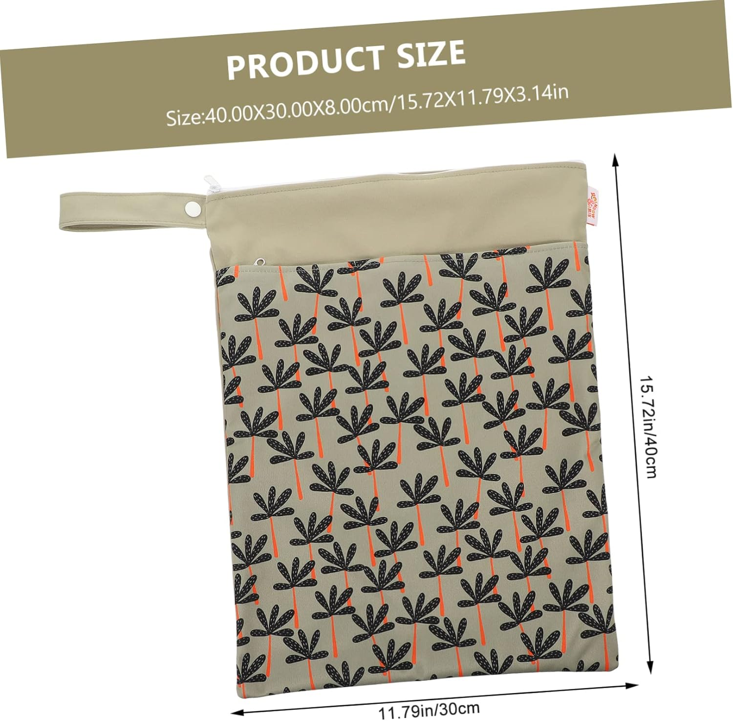 Mikinona Diaper Bag Large Capacity Wet Dry Organizer Pouch for Diaper Storage Portable Travel Nappy Storage Bag Accessories image number 6