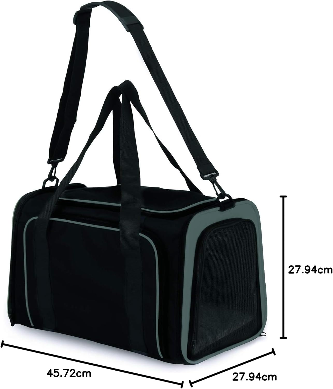 Petmate 21842 See and Extend Pets Carrier, Navy Blue