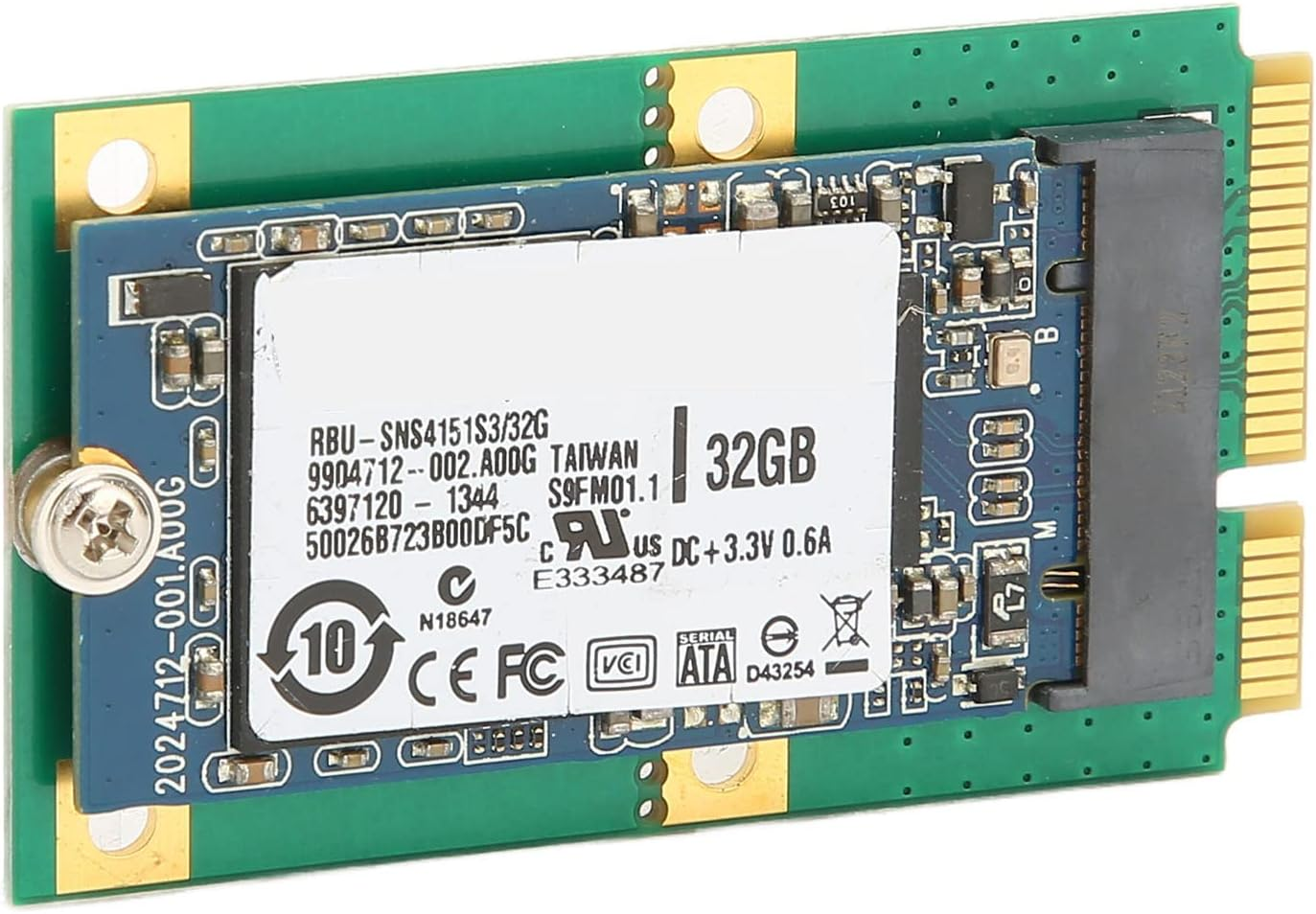 M.2 Hard Drive, Small M.2 SSD Easy Installation Plug and Play PCB for Desktop (32GB)