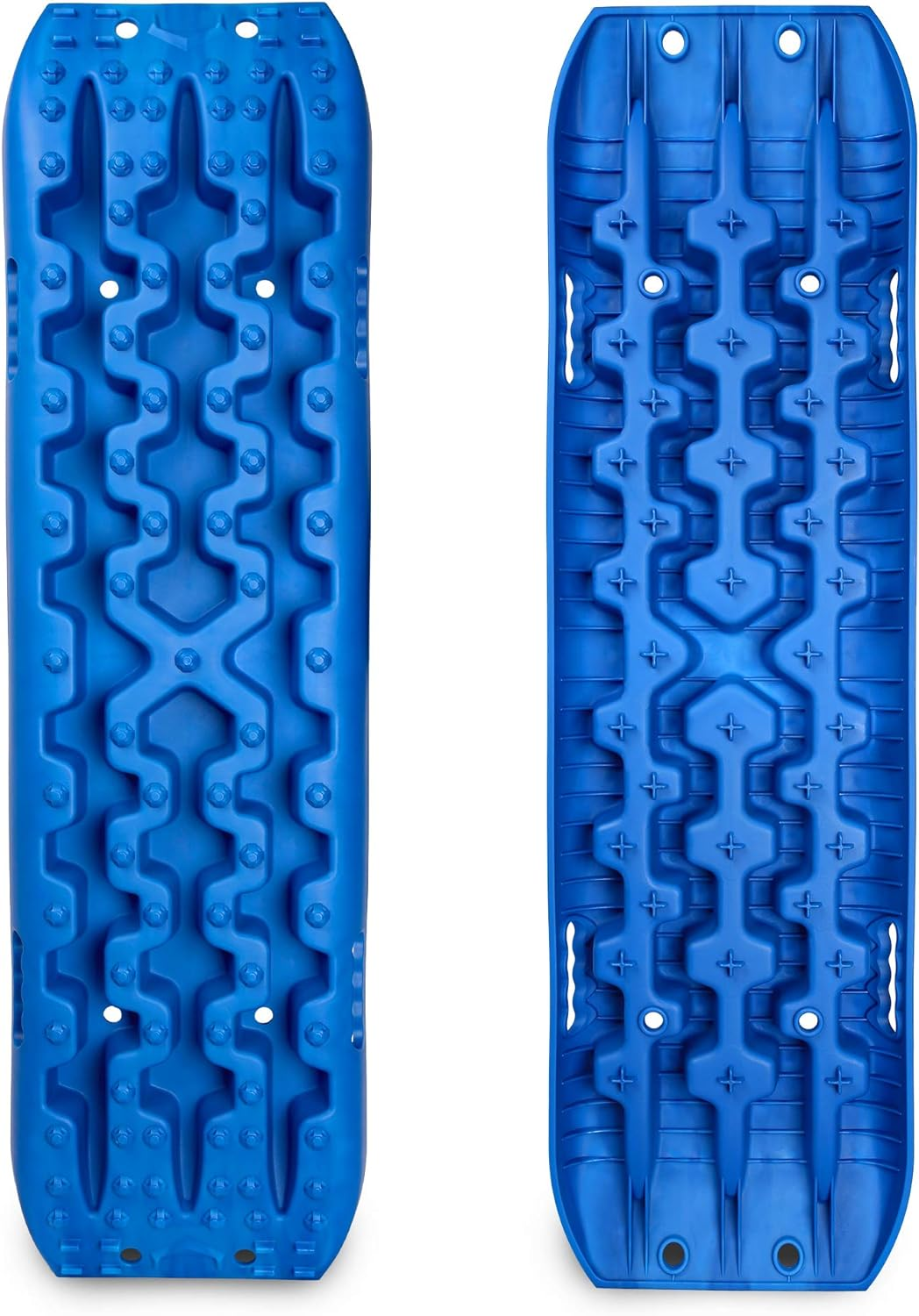 X-Bull Recovery Tracks with Bag and Mounting Pin Set 4X4 Recovery Boards Offroad 4Wd Tracks 22046LBS/10000KG Stand for Automotive Accessories Tires and Wheels in the Sand Mud Snow(Gen 3.0 Blue)