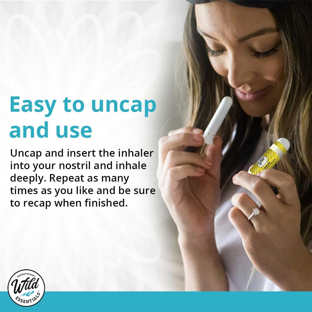 Wild Essentials Smell Retraining Kit Nasal Inhalers, Made in the USA, Pure Essential Oils, Olfactory Therapy, Loss of Smell, Aromatherapy White, White, Small-Medium image number 2