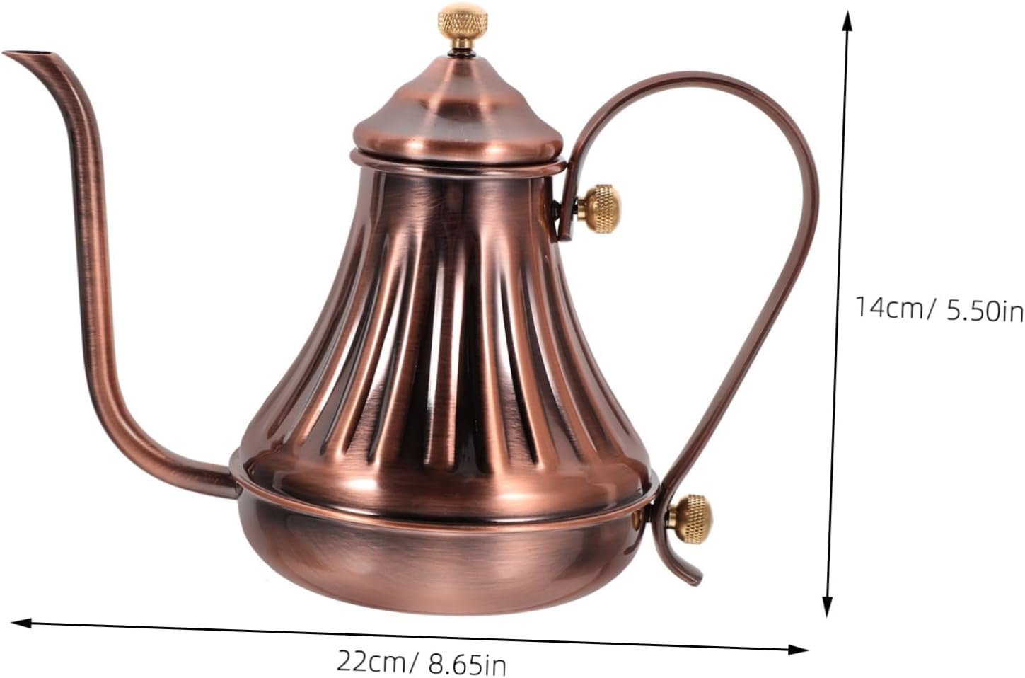 Practical Holder Long Spout Tea Kettle Portable Stainless-Steel Pot for Coffee Drip Spout image number 2