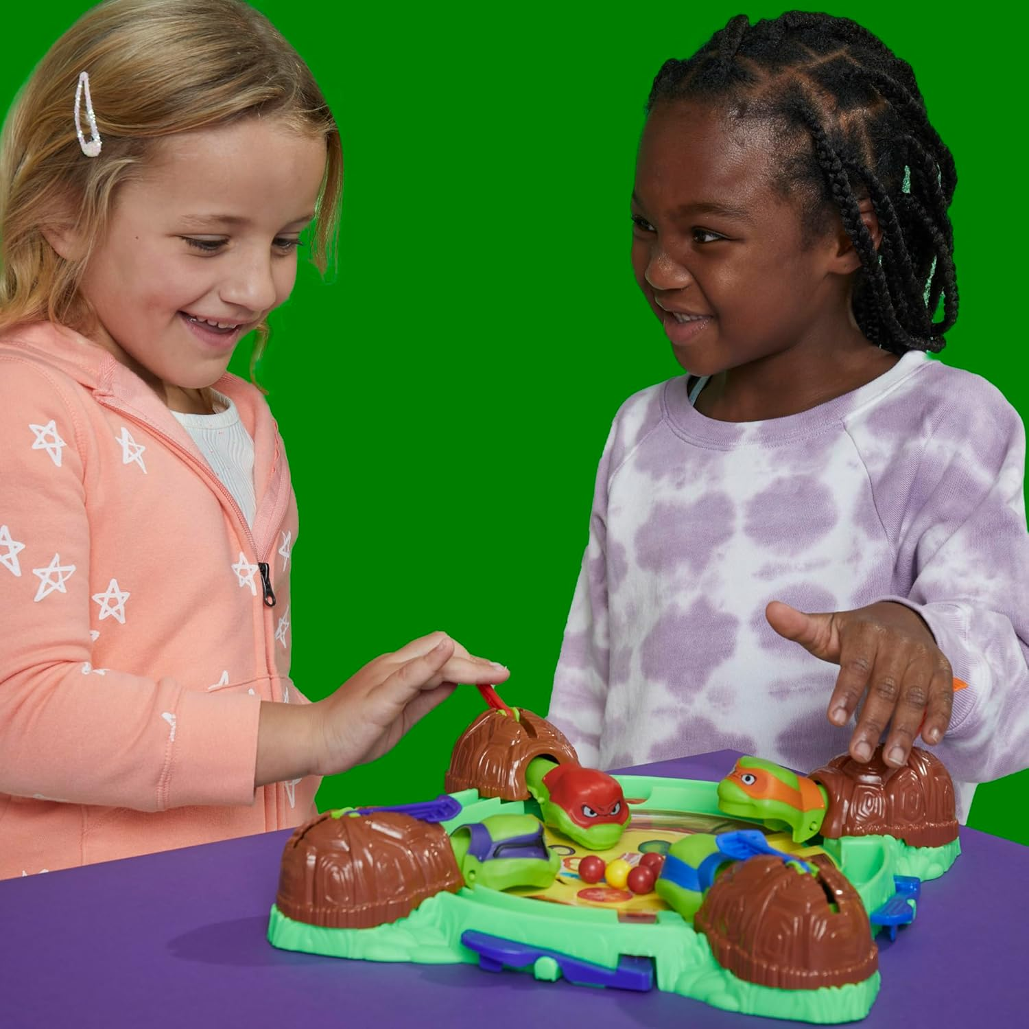 Hungry Hungry Hippos: Teenage Mutant Ninja Turtles Edition Game | Ages 4 and up | 2 to 4 Players | Kids Board Games | Gifts for Preschoolers