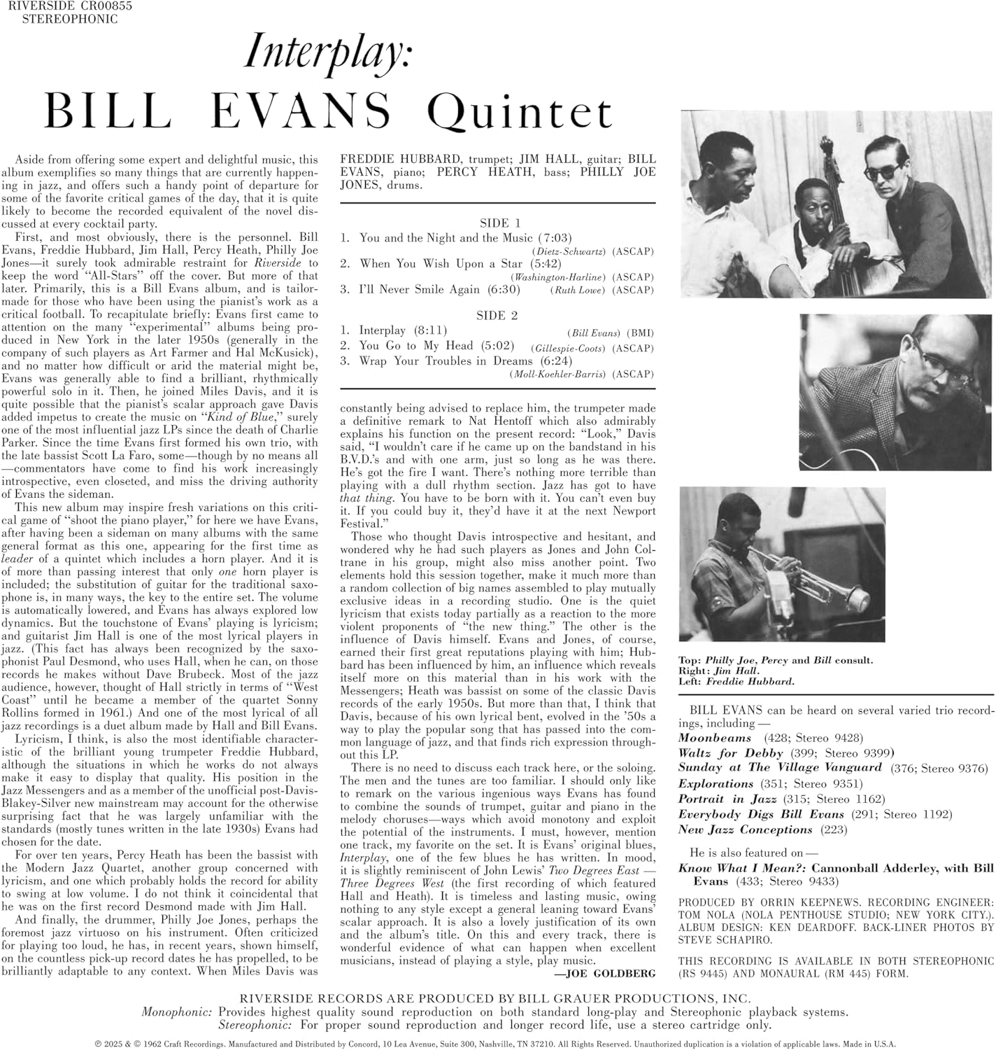 Interplay (Original Jazz Classics Series)