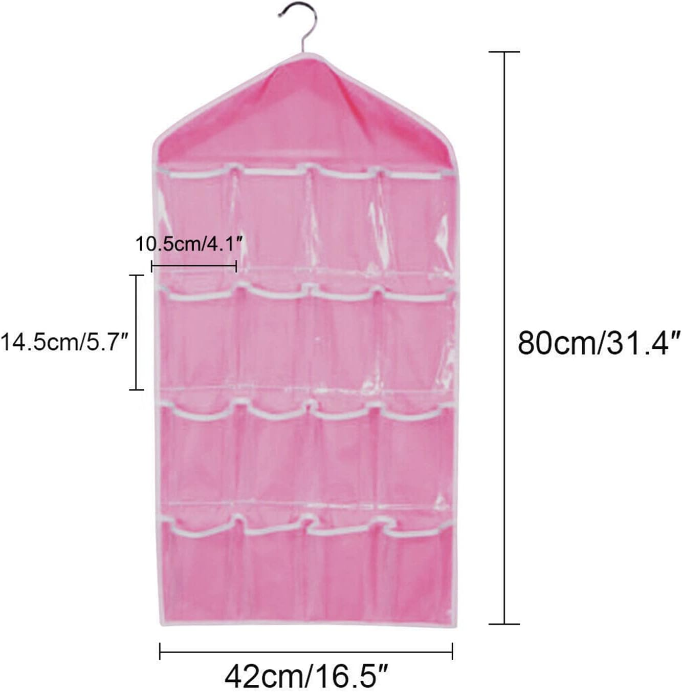 16 Pockets Socks Bra under Organizer Clear Home Rack Er Stora Organizer Bedroom Bag Beige image number 1