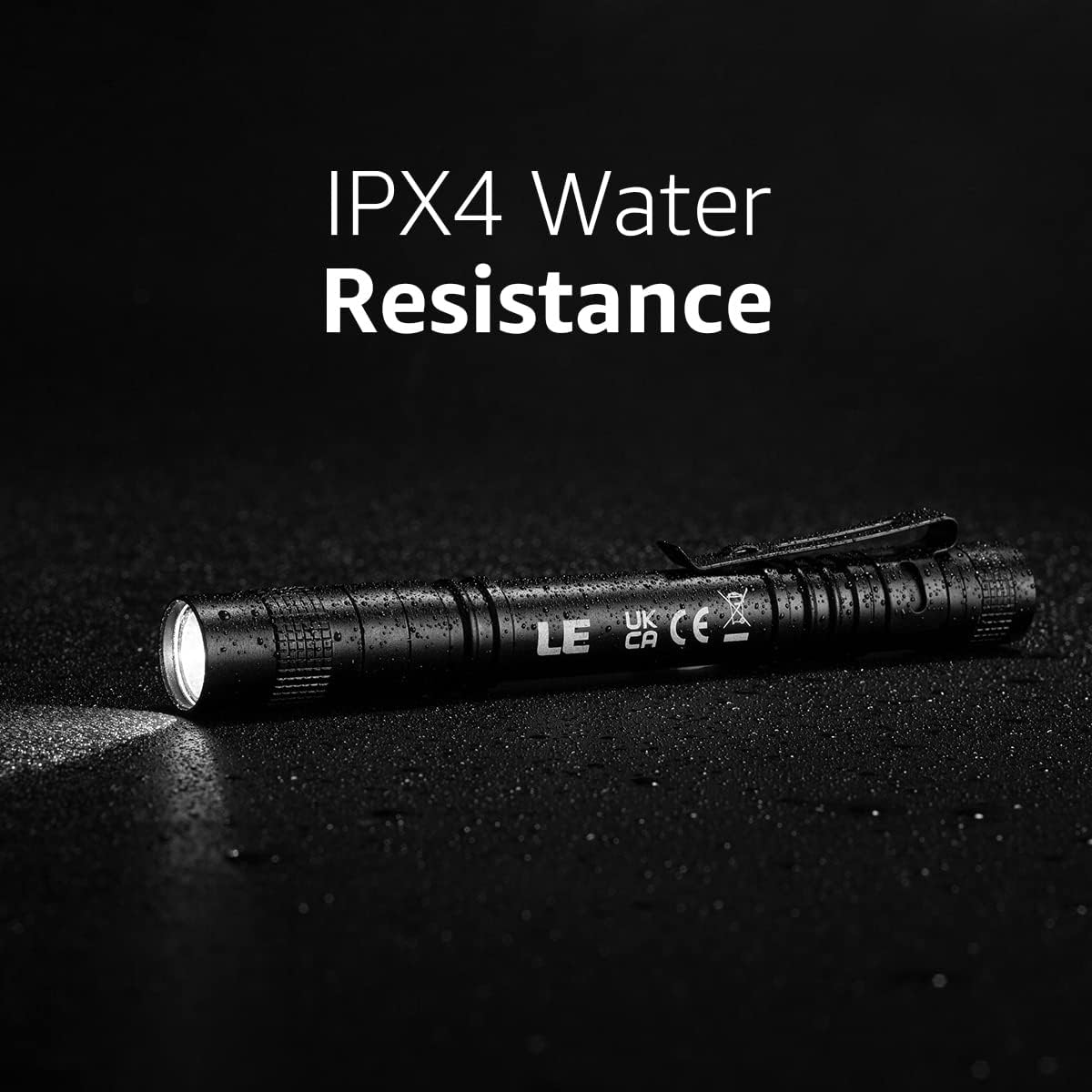 Pocket Pen Torch Light Flashlight C120, Small, Mini, Pen Light with Clip, AAA Battery Powered [Not Included], Perfect Torch for Inspection, Work, Repair, Gift and More, Pack of 2 image number 3