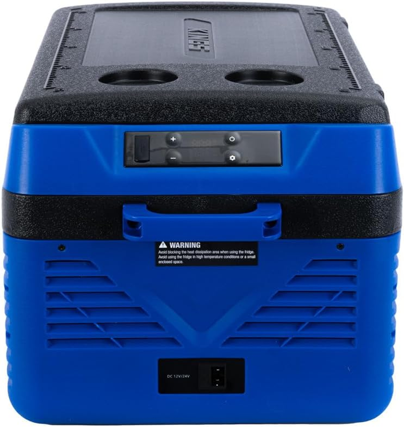 Kings Escape 20 Portable Camping Fridge/Freezer | 12V & 24V | Fits 30 Cans | Digital LED Display | Reversible Lid