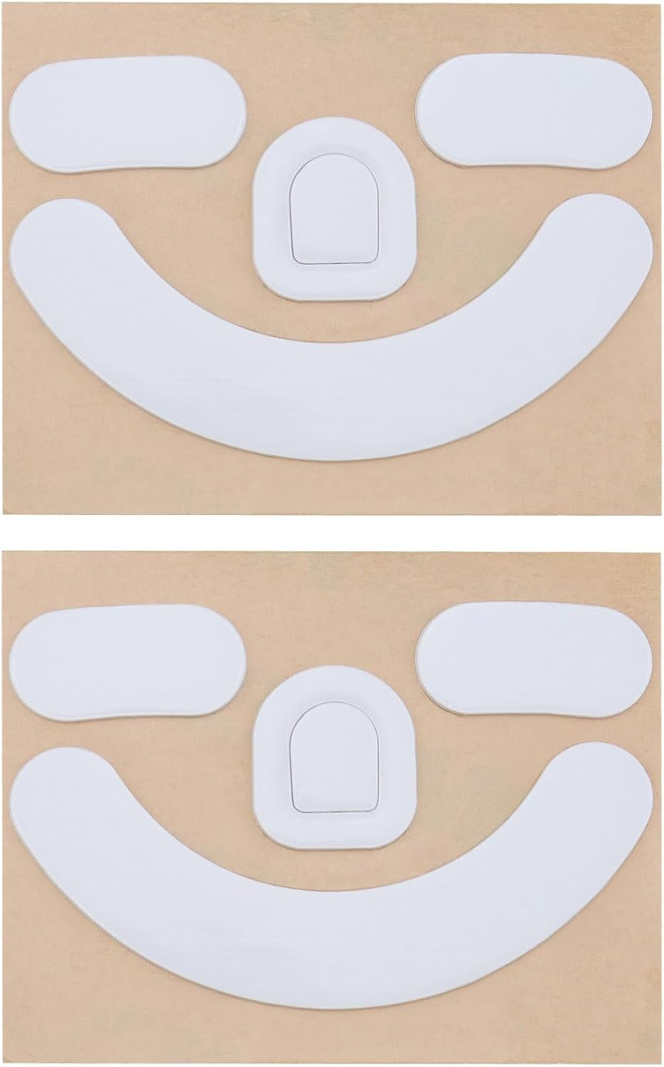 Emsea 2 Sets Rounded Curved Edges Mouse Feet Skates Compatible with Razer Viper V2 Pro Gaming Mouse Feet Replacement Self Adhesive Pre-Cut Accessories image number 2