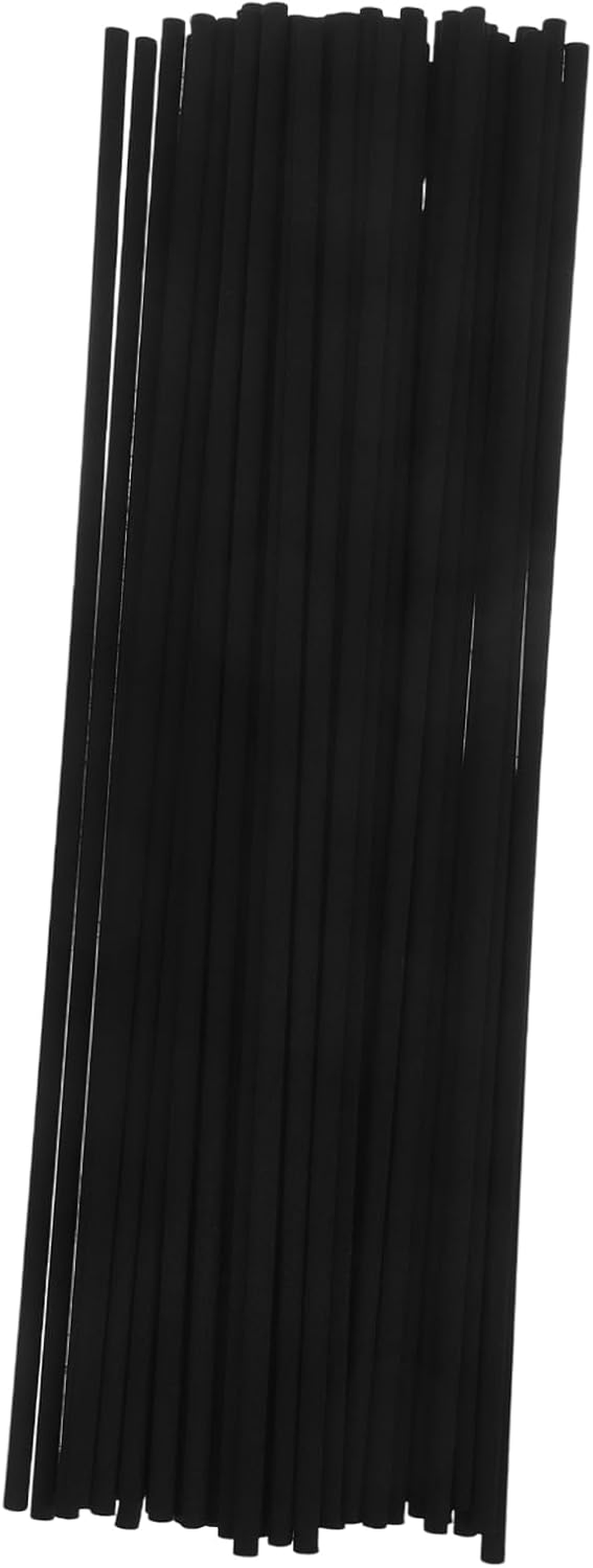 FOMIYES 50Pcs Black 4Mm Fiber Essential Oil Diffuser Sticks Aromatherapy Reed Diffuser Wood Sticks for Air Freshener and Relaxing Aroma at Home or Office
