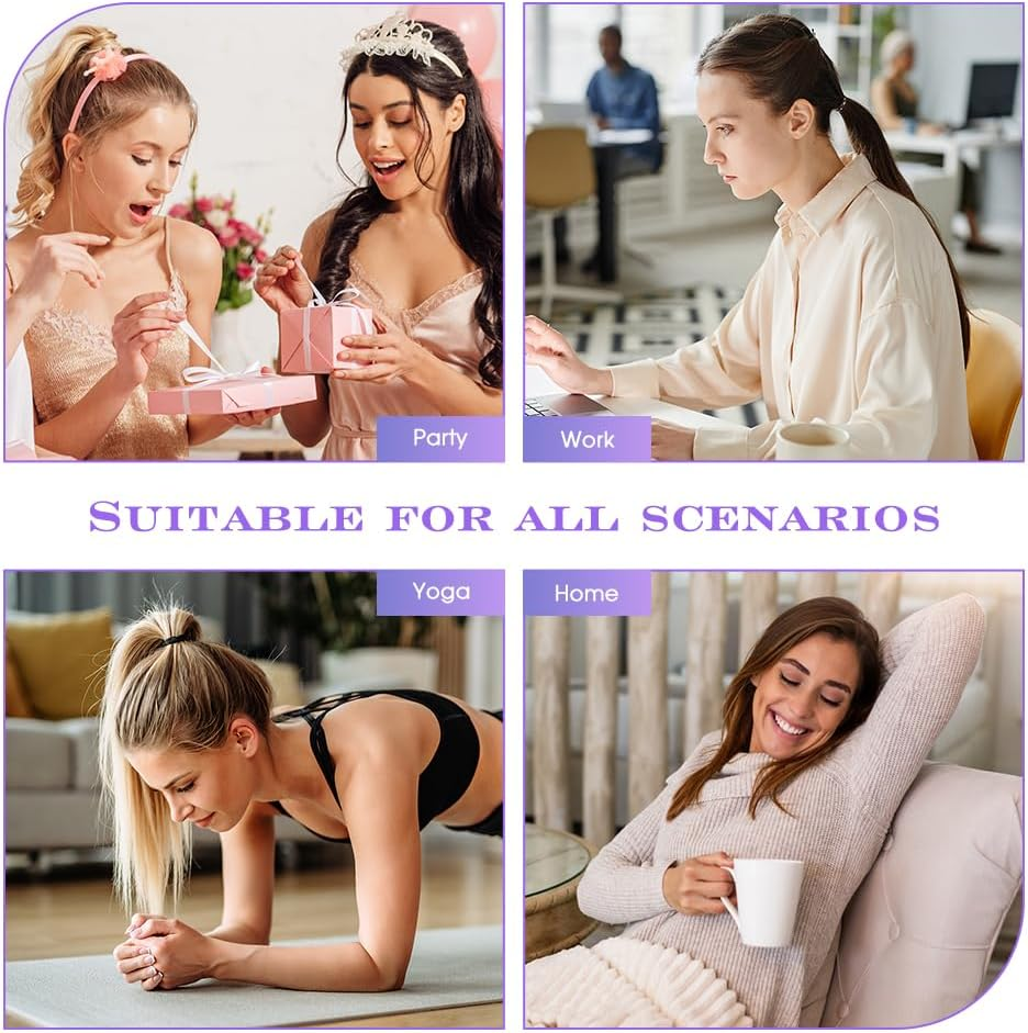 6 Piece Banana Clip Set for Women: 2 Bows Banana Clips & 4 Large Banana Hair Clips, Suitable for Thick and Fine Hair, Quick Ponytail Styling Tool for Girls and Women image number 3