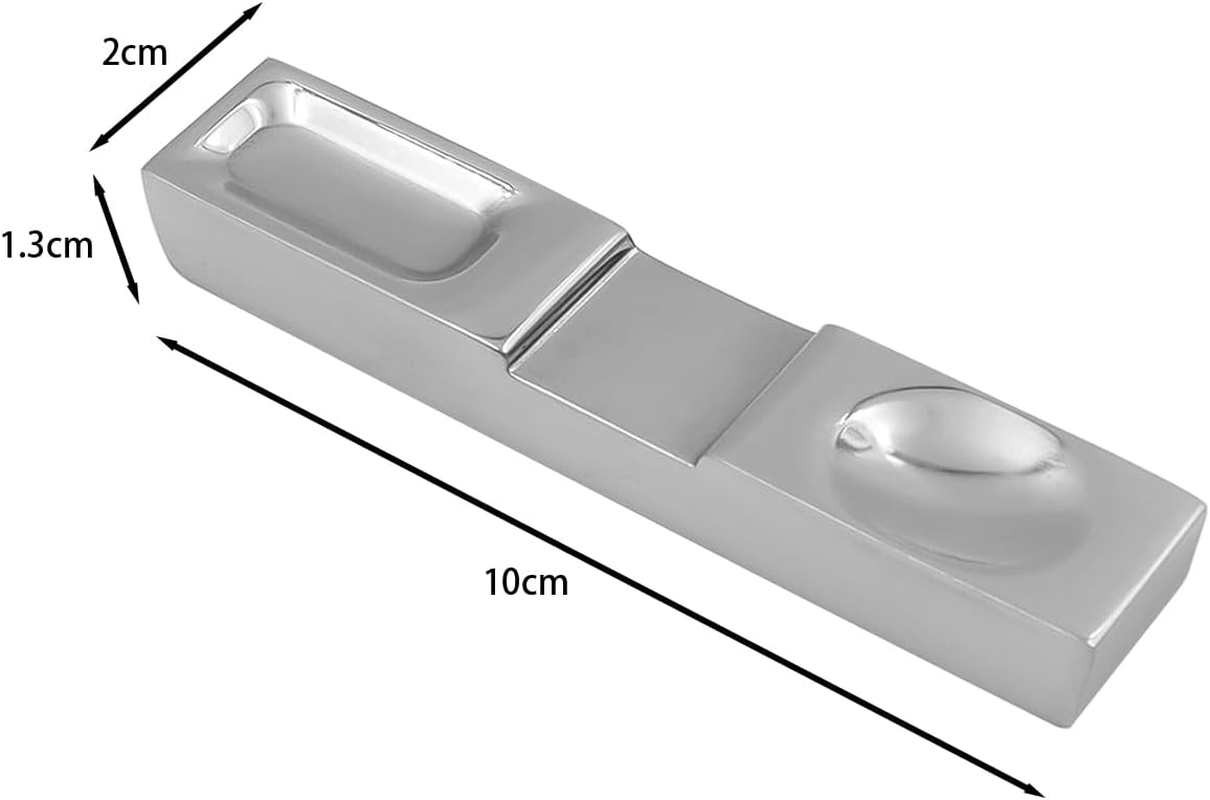 2 Pcs NUZAMAS Chopstick Rest Stainless Steel Chopsticks Holder Reusable Tableware Holder for Home Hotel Metal Cutlery Shelf image number 4