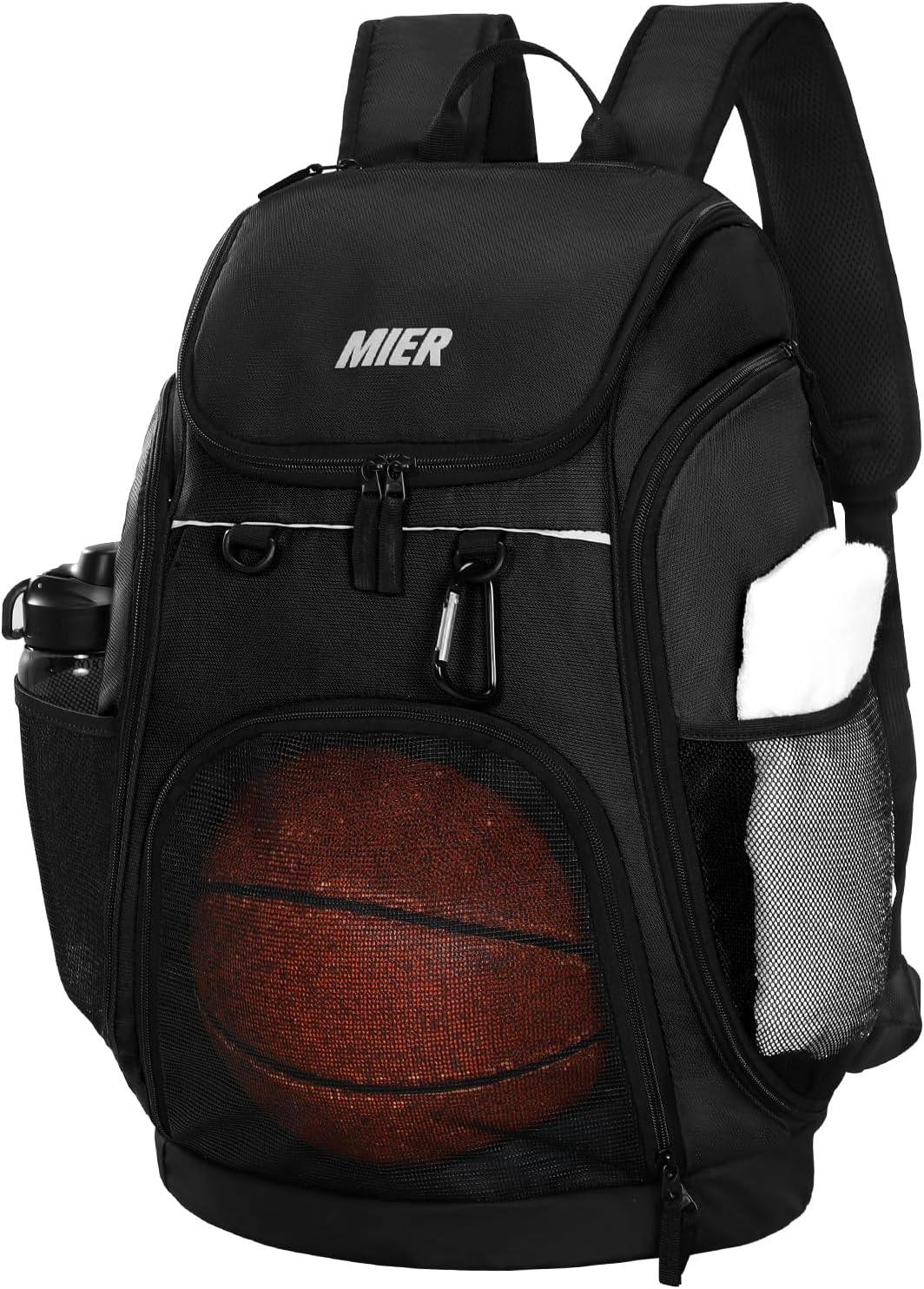 MIER Basketball Backpack Large Sports Bag for Men Women with Laptop Compartment, Soccer, Volleyball, Swim, Gym, Travel, 40L