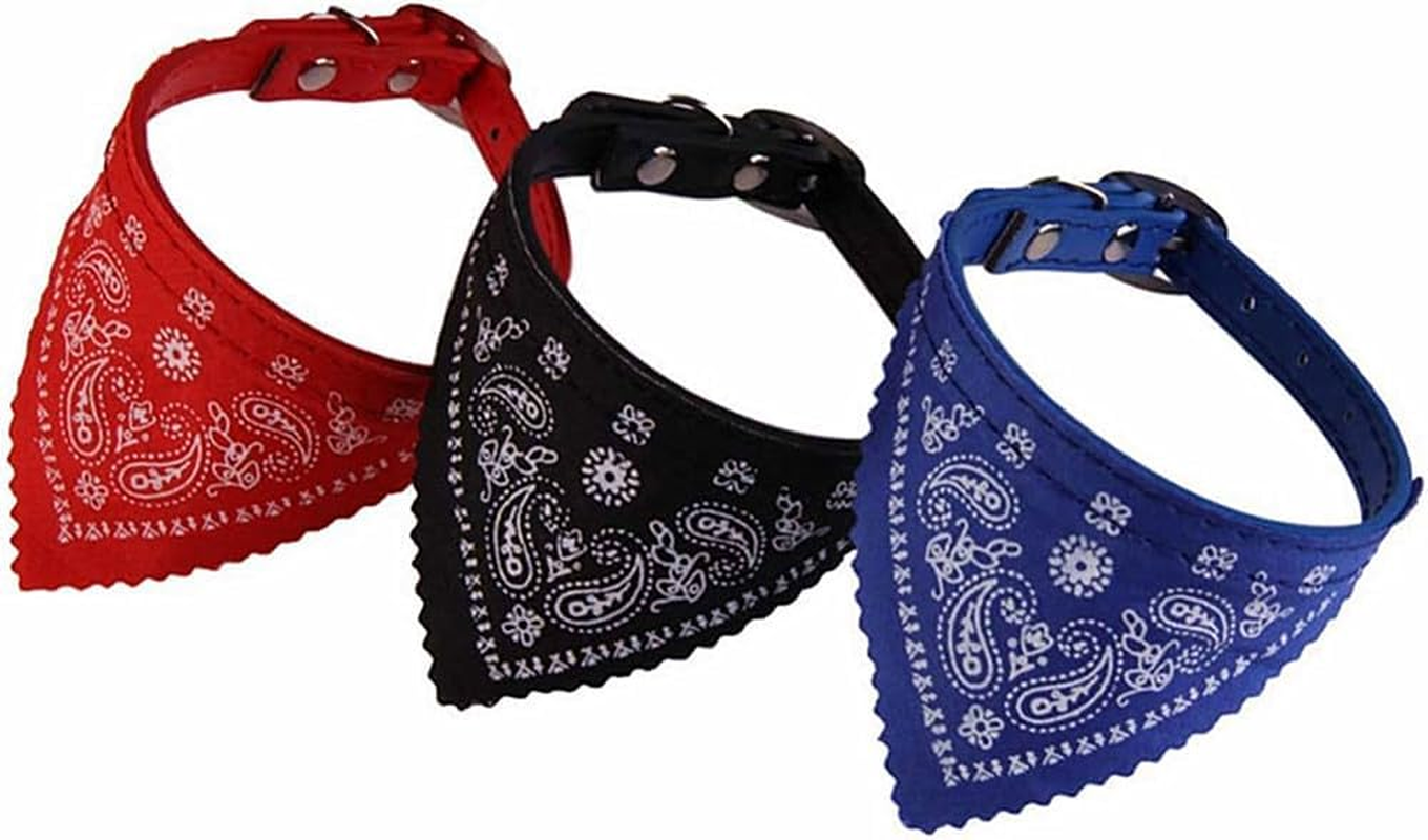 Walquicks 3 Pack Pet Triangle Scarf, Bib with Adjustable Buckle Pet Dog Cat Neck Scarf Bandana Collar Neckerchief Accessory for Dog Cat Decoration, Small Size image number 1