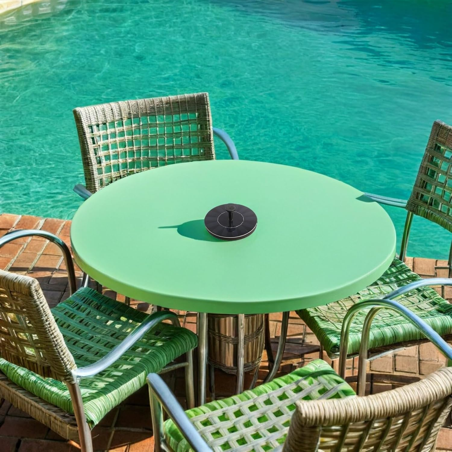 NOLITOY Solar Powered Floating Water Fountain Pump for Outdoor Birdbaths Garden Ponds Pools Compact Silent Operation Easy Installation Solar Water Feature