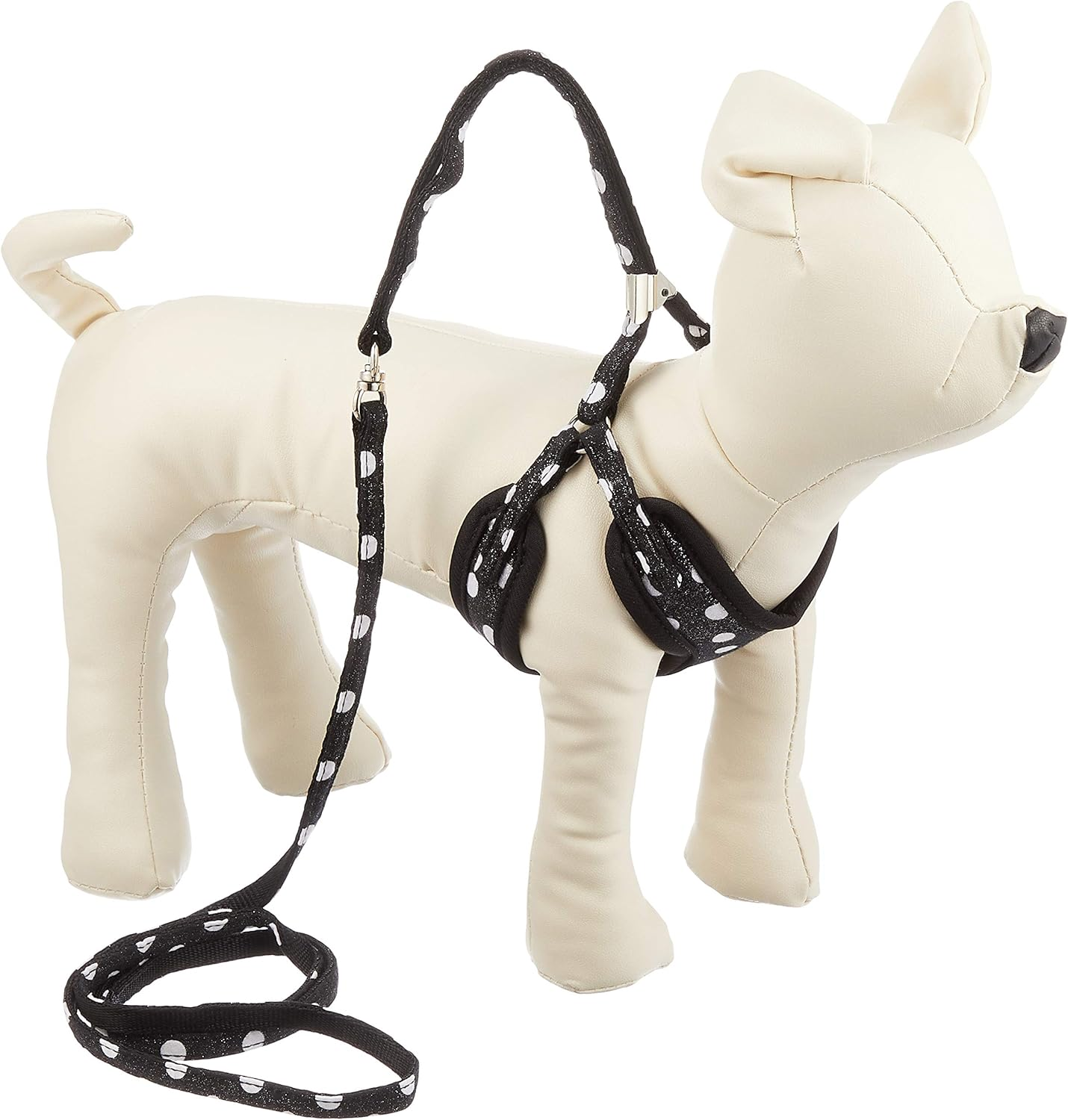 ONS Dot Soft Harness Lead 3S Black (Cat, Ultra Small Dog)