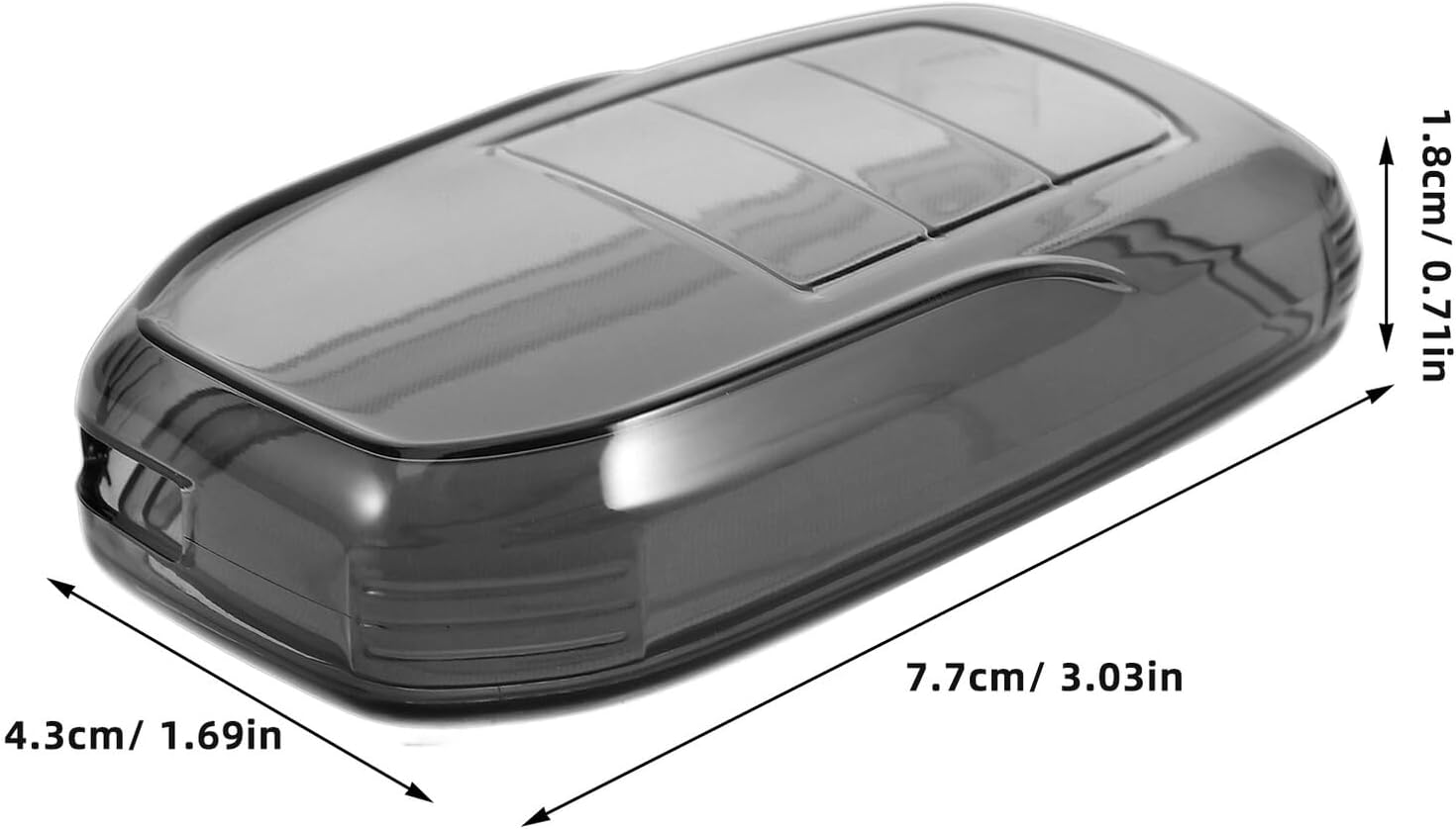 ULTECHNOVO Transparent Tpu Key Fob Cover Case for Cars and Tailored Key Fob Protector with Easy Access Compatible with Toyota Models