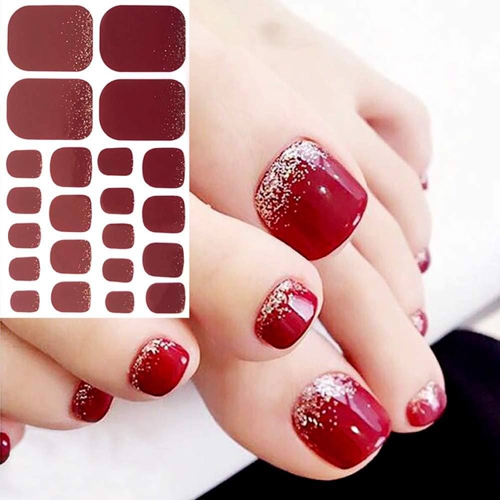 5 Pcs New Nail Stickers Foot Stickers 22 Small Stickers Waterproof Exquisite Fashion Makeup Nails Tips Decorations image number 1