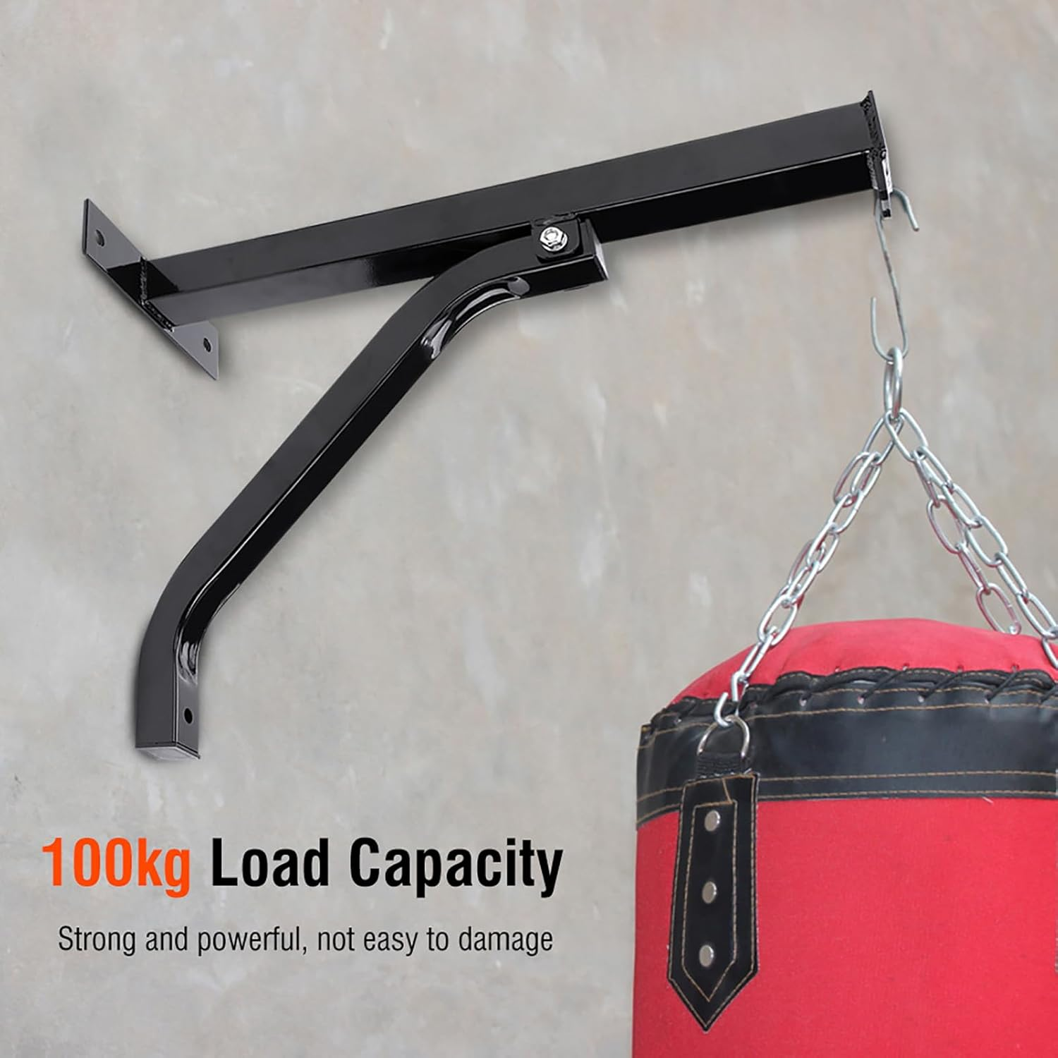 Heavy Duty Steel Construction Hanging Stand for Boxing Punch Bag,Max Load up to 100Kg image number 2