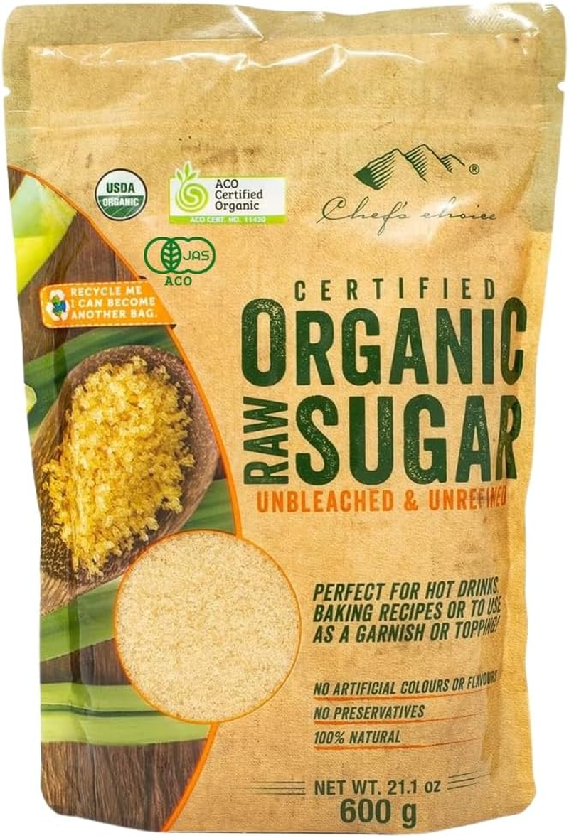 Chef'S Choice Organic Raw Sugar 600G