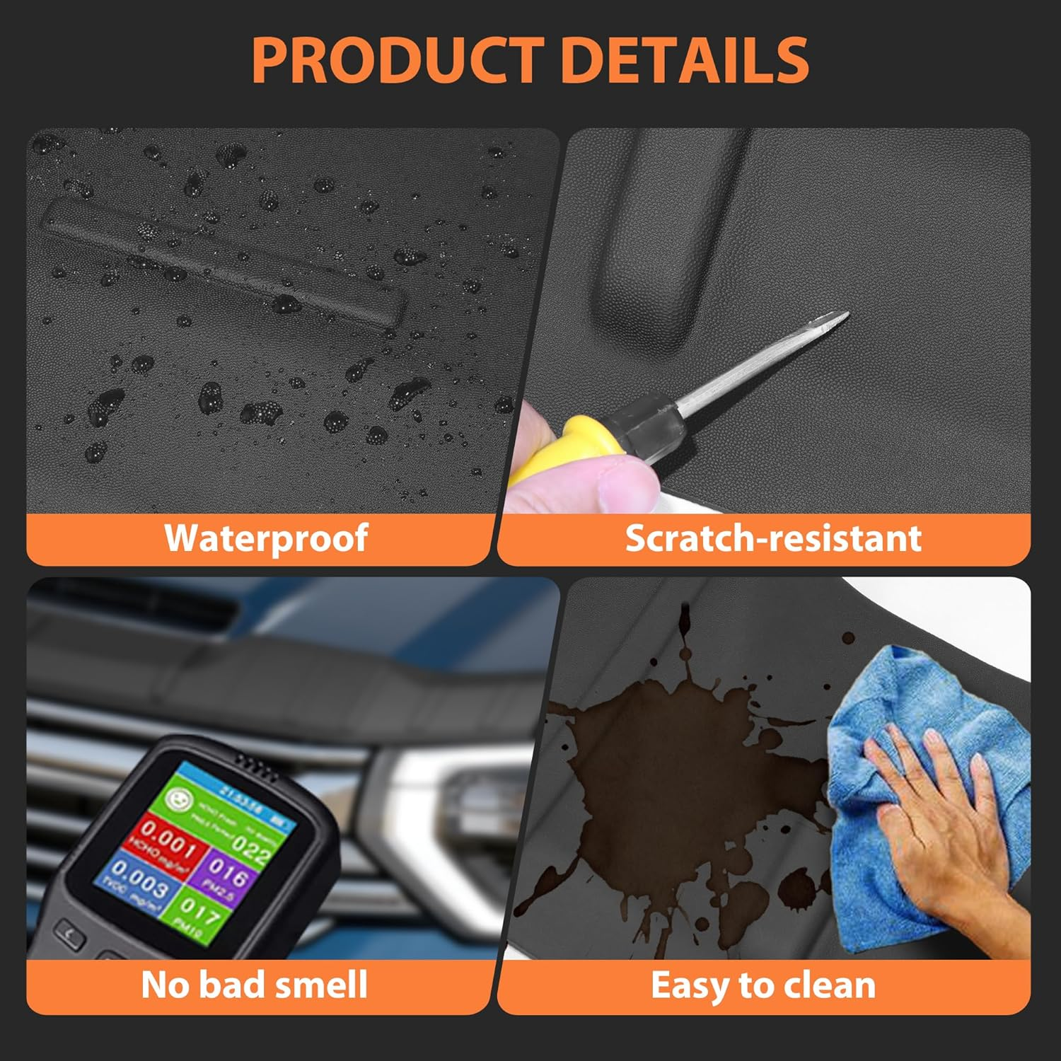 TIEZFUL Hood Protector Fit for Chevy Silverado 2500 HD/3500 HD 2020-2025 2026 Bug Deflectors Shield TPE Low Profile Hood Deflector Fit for Silverado 3500 HD Accessories 2020-2026 image number 5