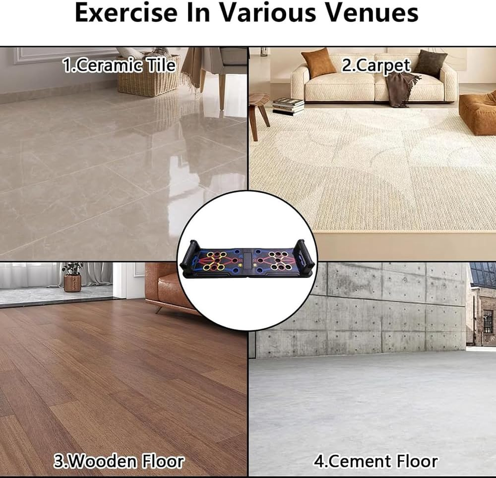 Push up Board,Exercise Fitness Equipment,Folding Training Board,Multifunction Pushup Handles,Gym Training Apparatus,Portable Fitness Tackle,For Men,Women Strength Training image number 6